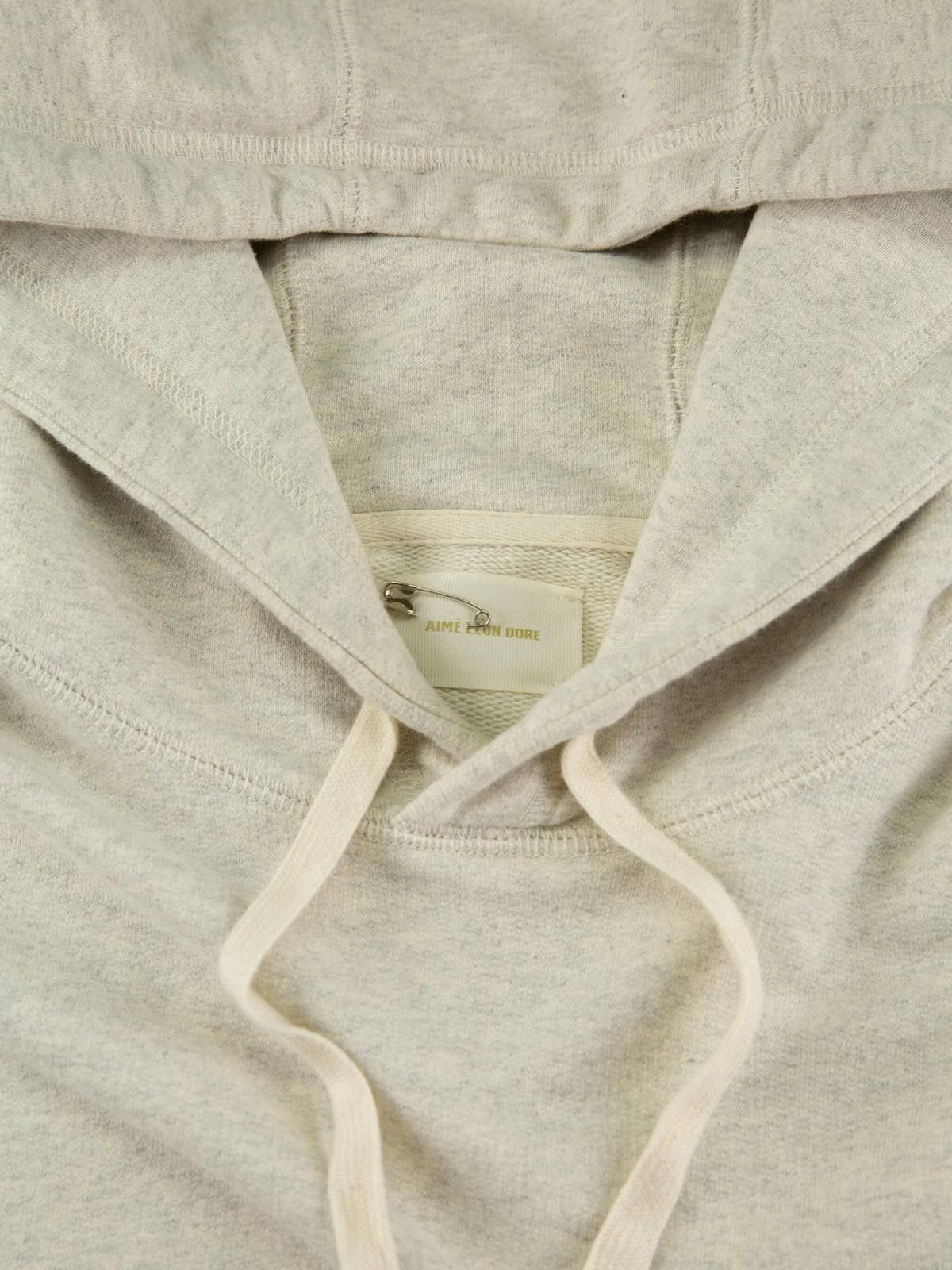 Aime Leon Dore Aimé Leon Dore Mens Tonal Logo Oatmeal Hoodie Small Grey Size US S / EU 44-46 / 1 - 7 Thumbnail
