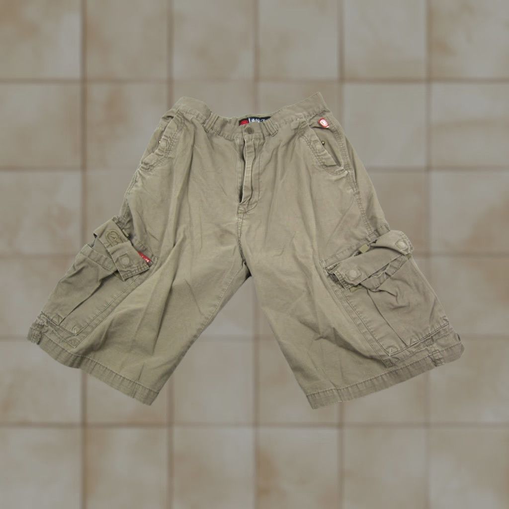 Ecko Unltd. Ecko Unltd. Shorts Cargo Canvas Zip Pockets Brown 30 Mens 90s Casual Workwear Vintage Style Finally 90s Theme Mens Size US 30 / EU 46 - 1 Thumbnail