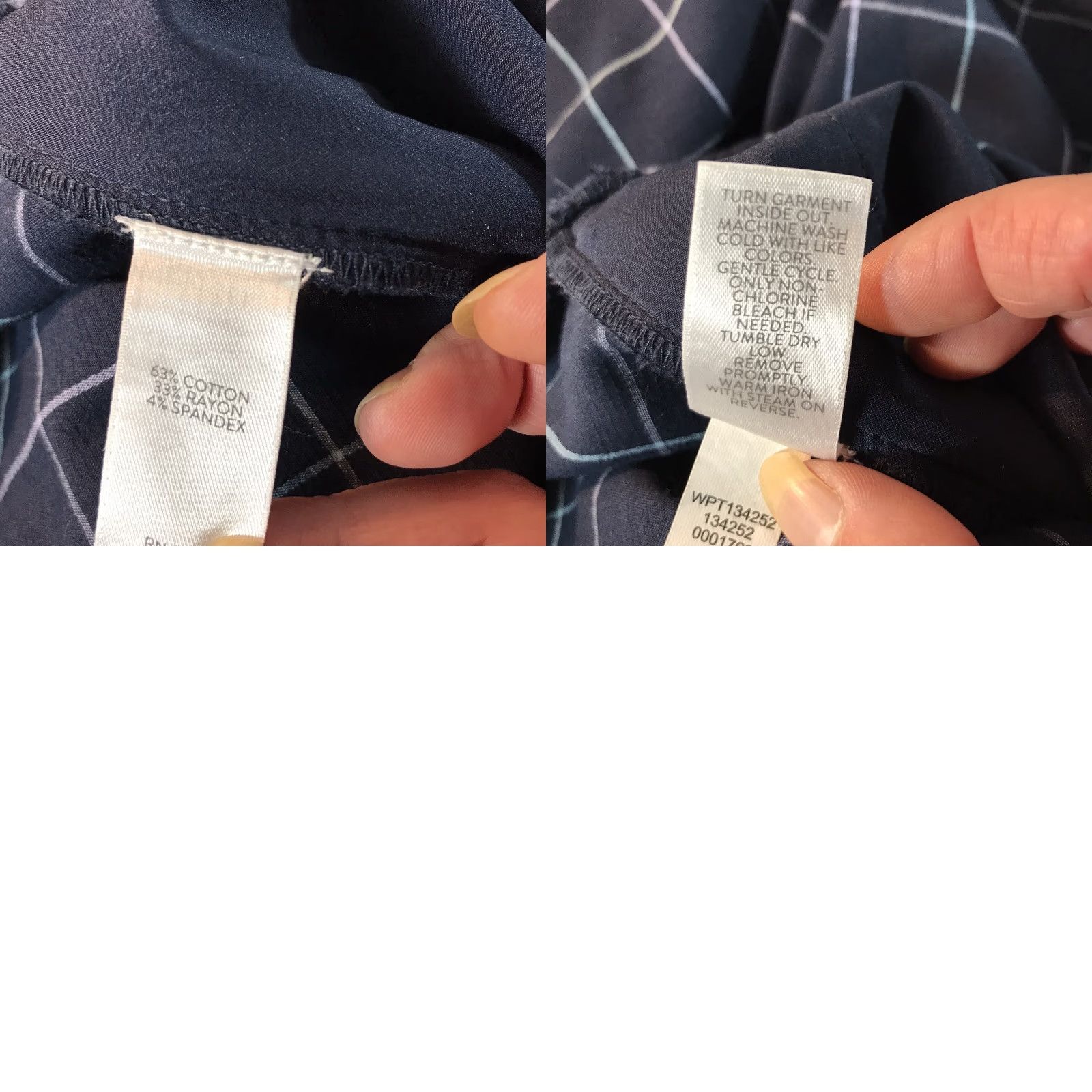 J. Jill J. Jill Skinny Pants Womens 14P Petite Chino Knit Plaid Blue Elastic Waist Flat Front Size 14P Inseam 26in Slit Pockets Modern Casual Workwear Size 36" / US 14 / IT 50 - 8 Thumbnail
