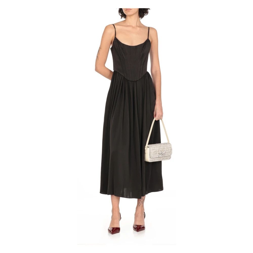 Zimmermann oc11z0425 Silk Corset Dress in Black Size L / US 10 / IT 46 - 2 Thumbnail