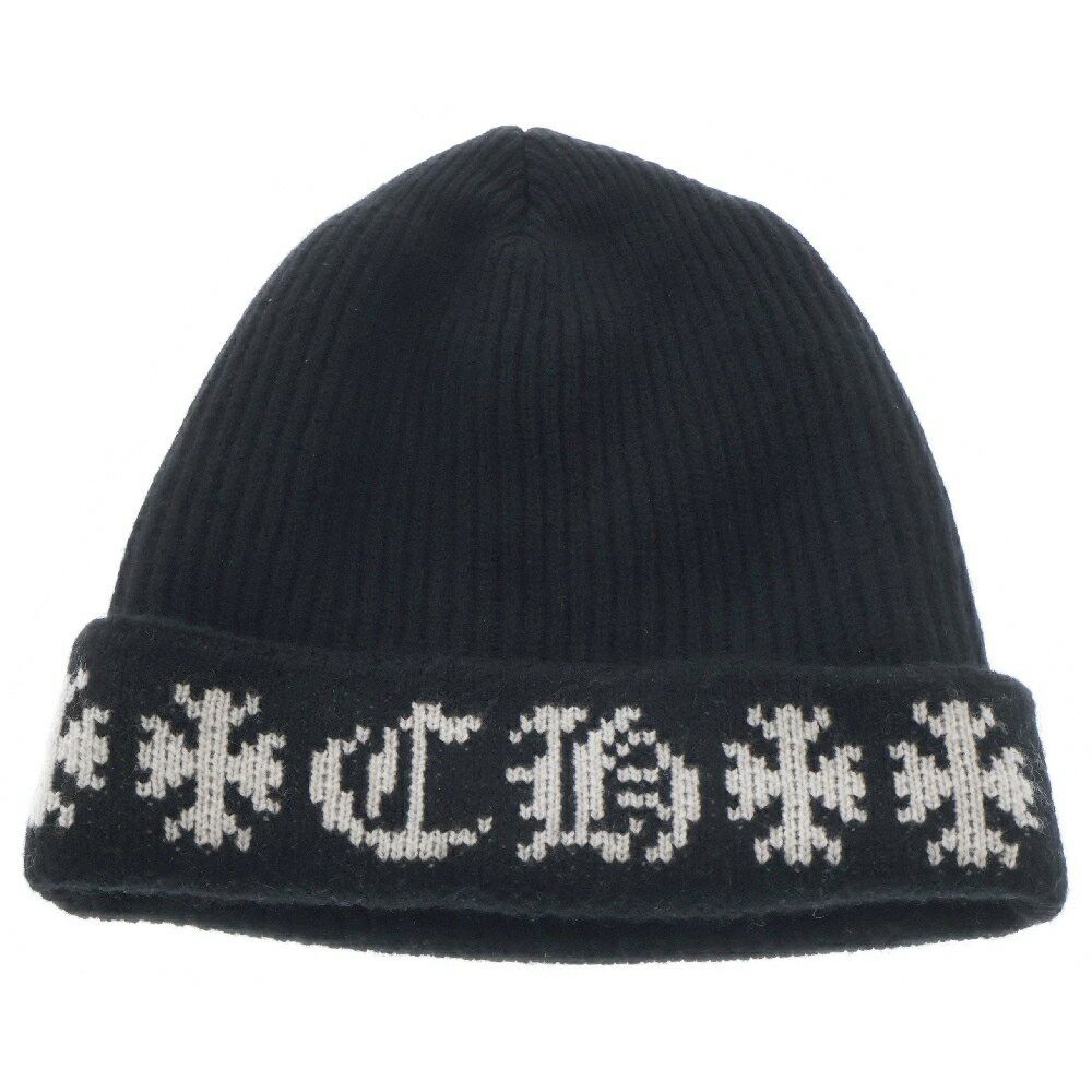帽子 chrome hearts BEANIE CASH Chrome Hearts Logo Beanie Black