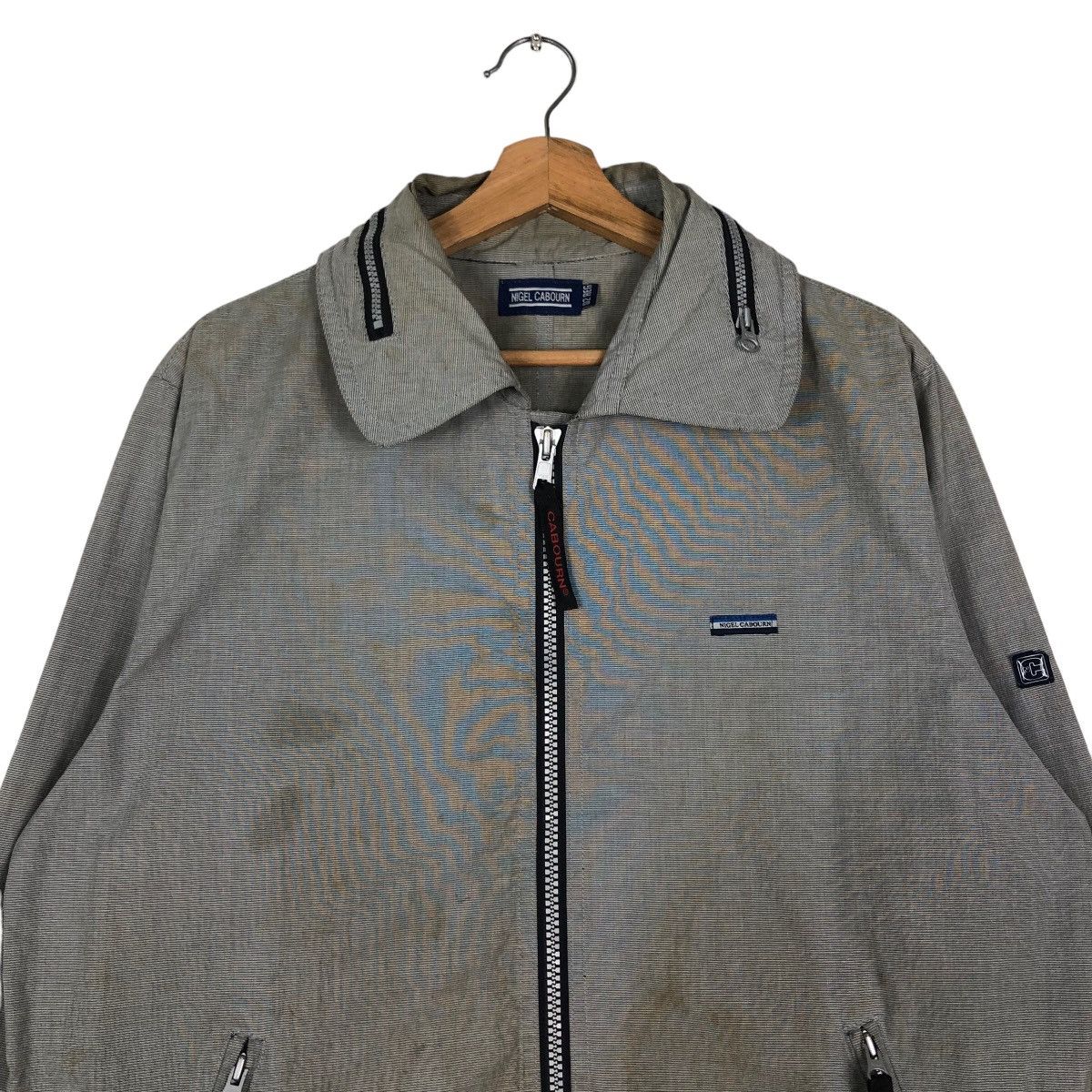 Japanese Brand 🔥Zipper Biker Jacket Distressed Rusty Design Nigel Cabourn Size US M / EU 48-50 / 2 - 3 Thumbnail