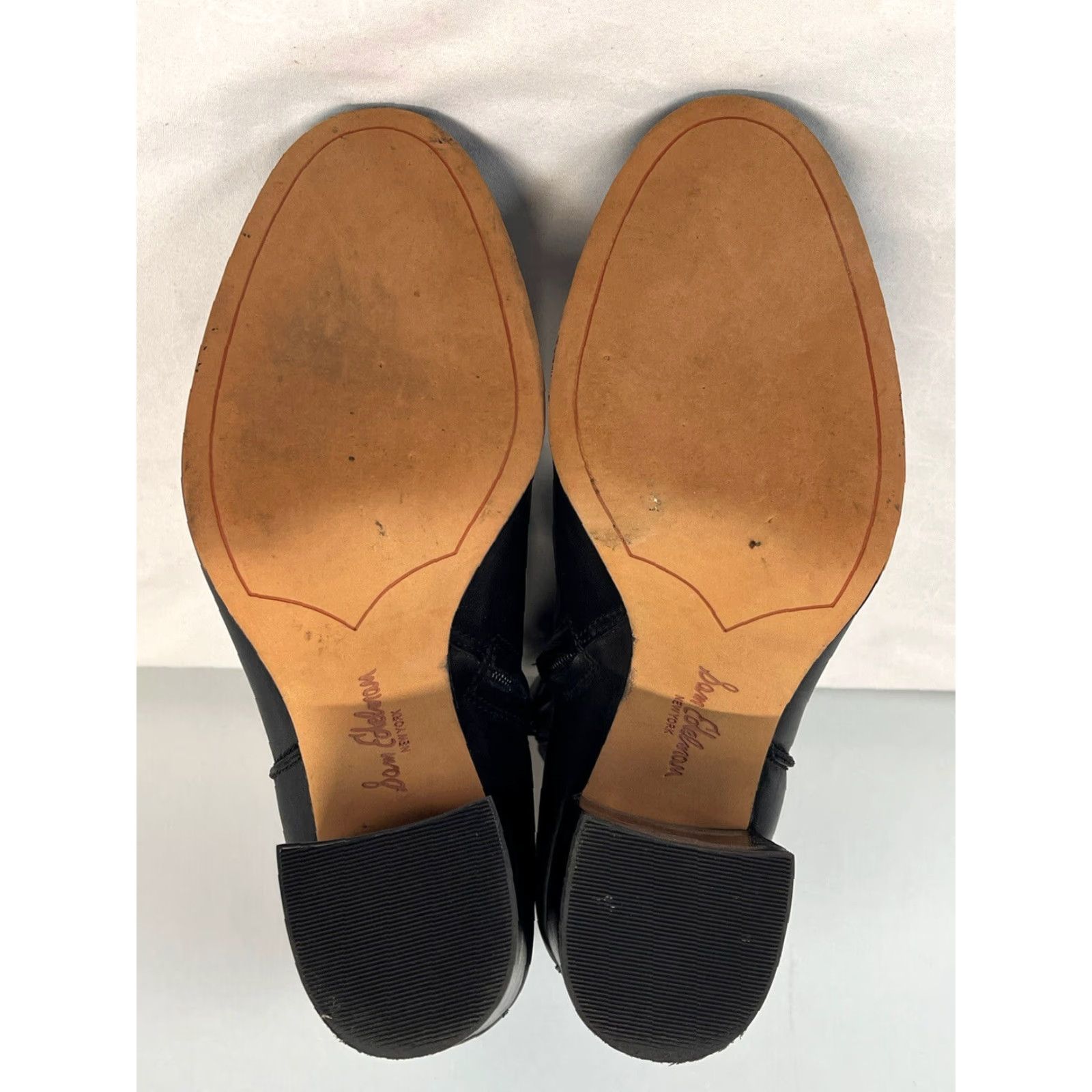 Sam Edelman SAM EDELMAN FAIRFIELD Black Leather Booties GUC Adult Size 9 Chunky Heel Womens Size US 9 / IT 39 - 5 Thumbnail