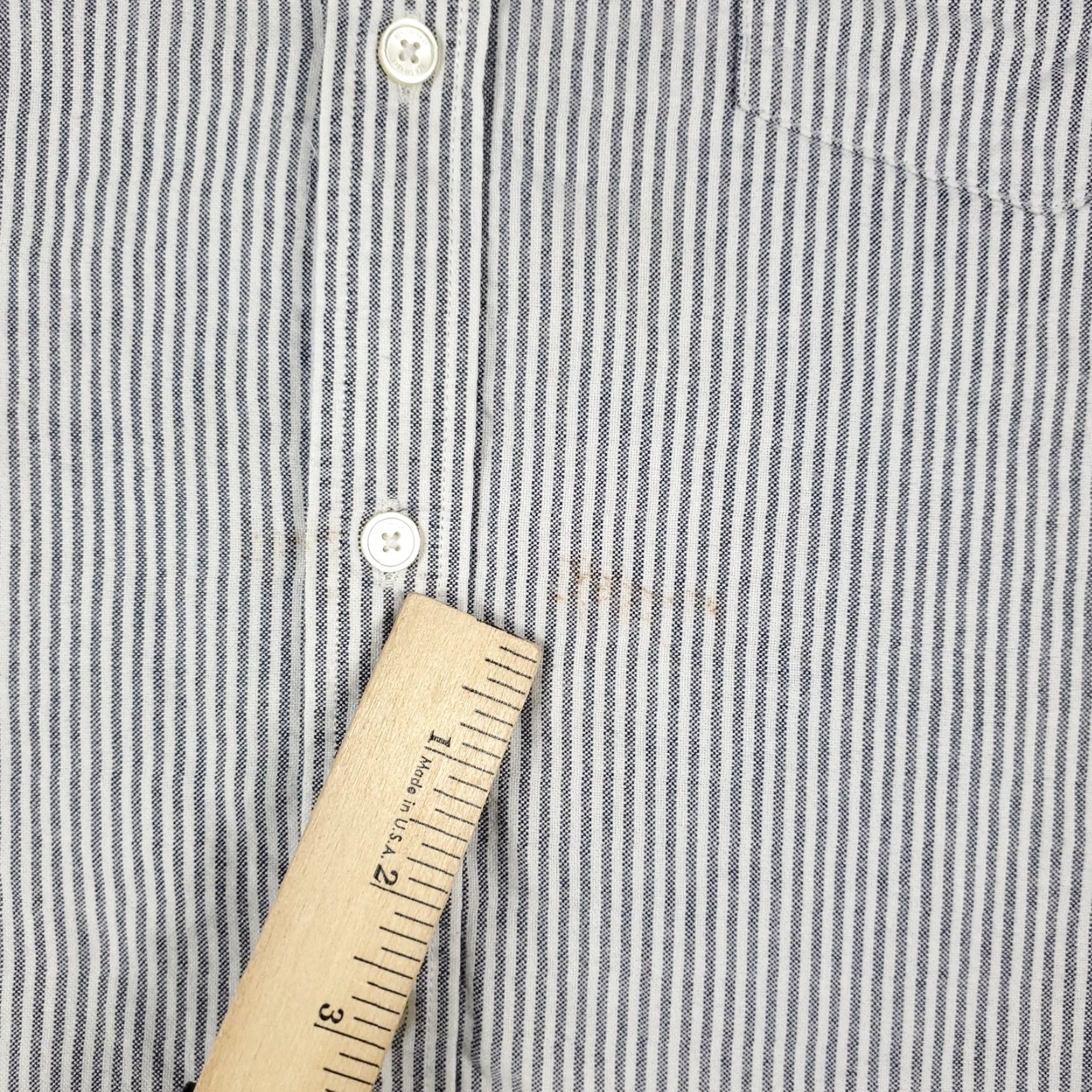 Ben Sherman Ben Sherman Button-Up Shirt Mens Medium Blue White Striped Long Sleeve Casual Size US M / EU 48-50 / 2 - 5 Thumbnail