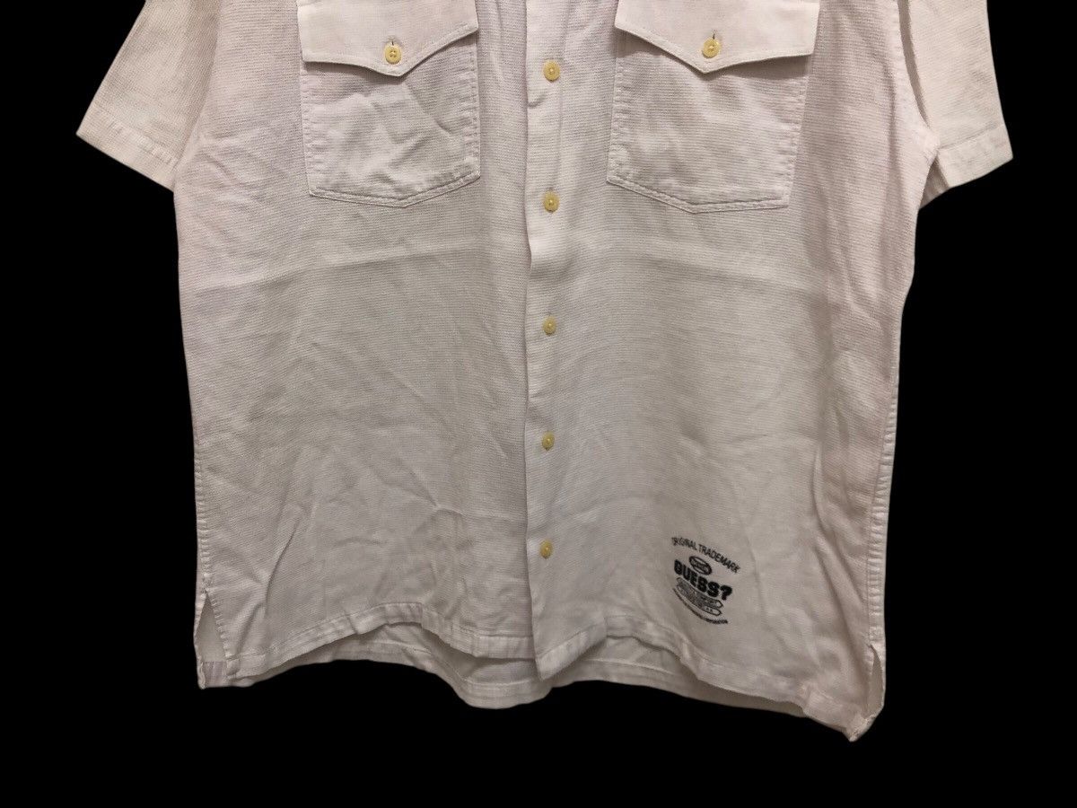 Guess × Vintage GUESS CLASSIC OPEN COLLAR DOUBLE POCKET WAFFLE COTTON SHIRT Size US M / EU 48-50 / 2 - 4 Thumbnail