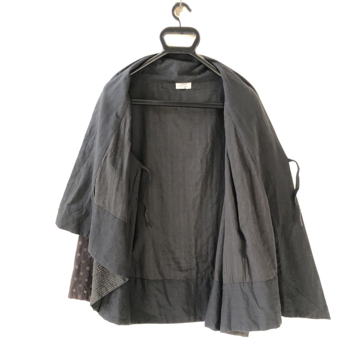 Japanese Brand ANTENNE TROIS Kimono Style Woven 2 Layer jacket Size S / US 4 / IT 40 - 3 Thumbnail