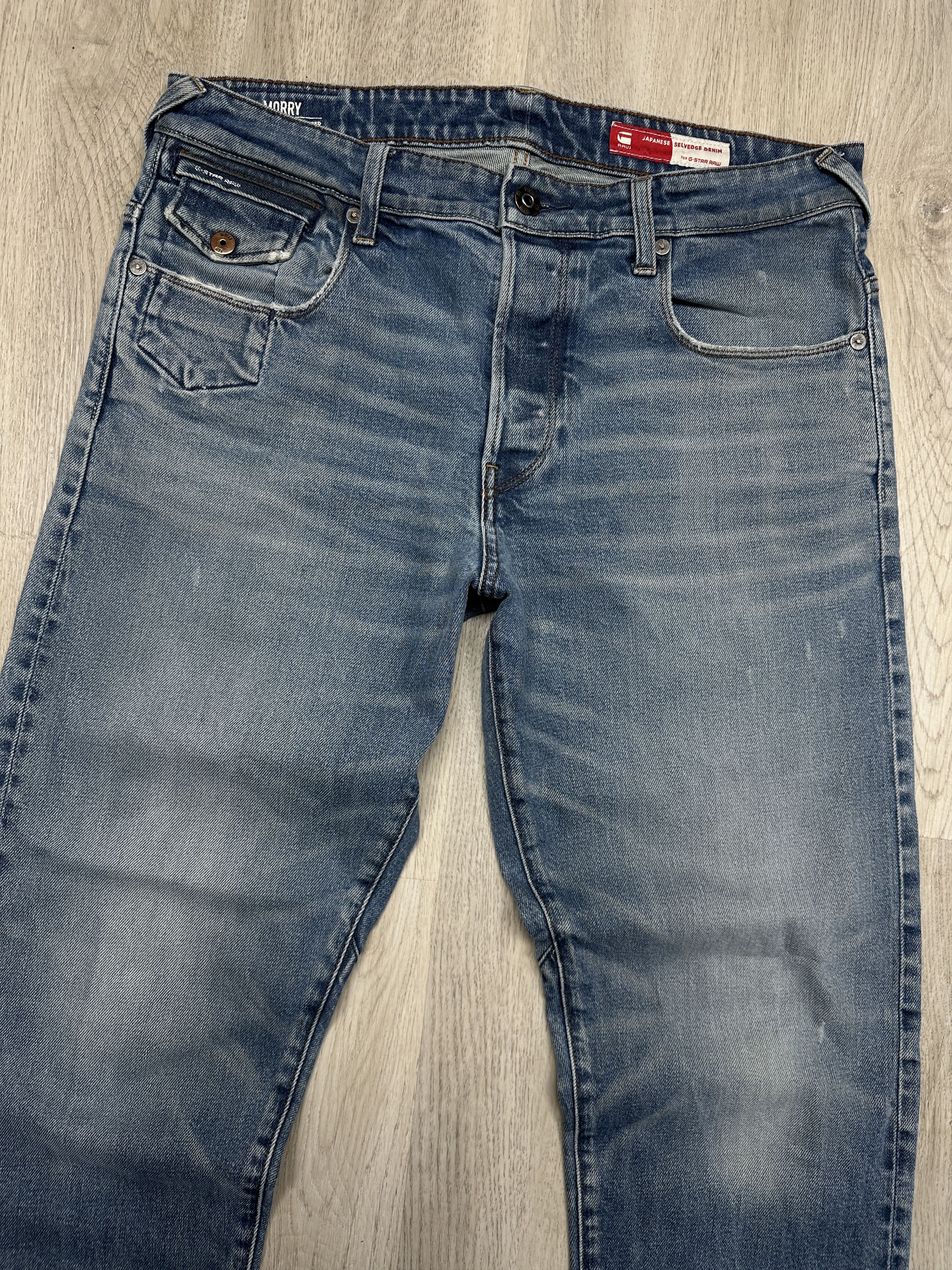 G-Star G Star Raw Morry Relaxed Japanese Selvege Denim Pants Jeans Size US 33 - 2 Thumbnail