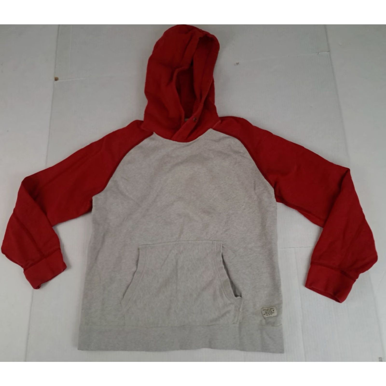 American Eagle Outfitters VINTAGE American Eagle Outfitters Red & Grey Cotton Hooded Sweatshirt L Unisex Adults 24in 24in pit to pit Size US L / EU 52-54 / 3 - 2 Thumbnail