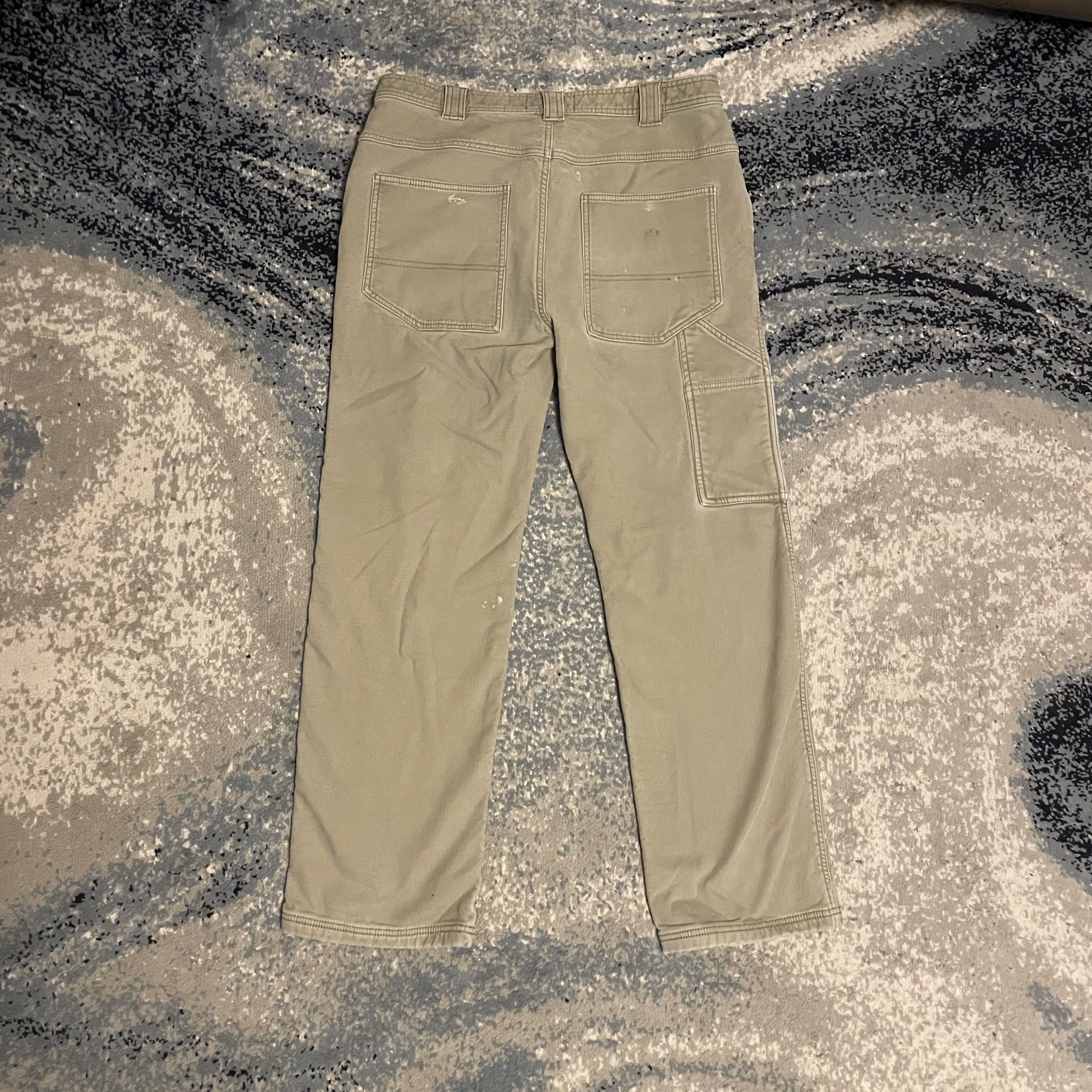 Coleman Distressed Coleman Carpenter Pants 34x32 Sherpa Lined Beige Size US 34 / EU 50 - 9 Thumbnail