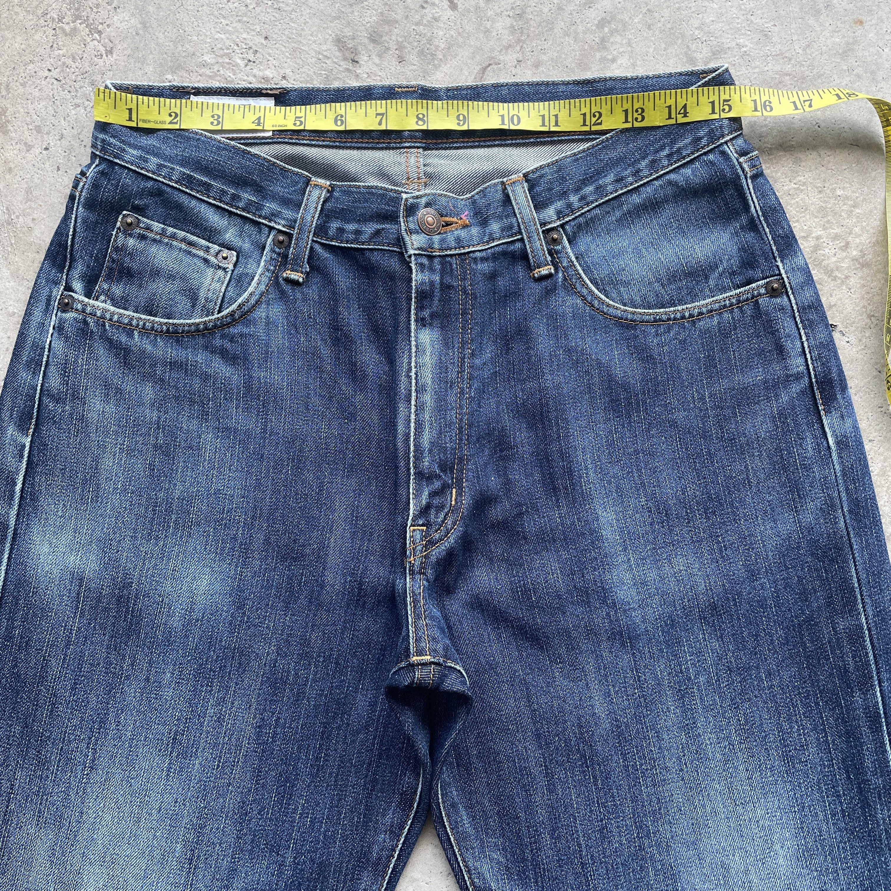 Edwin VINTAGE EDWIN 404 JAPAN FADED DENIM PANTS JEANS W31x33.5 Size US 31 - 6 Thumbnail