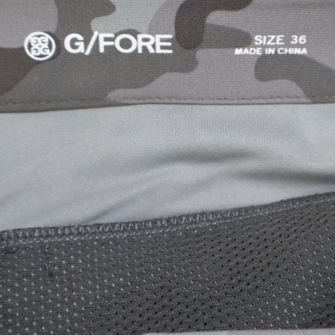 G/FORE G/Fore Tech Tab Woven Golf Shorts Gray Camouflage Men's 36 Size US 36 / EU 52 - 5 Thumbnail