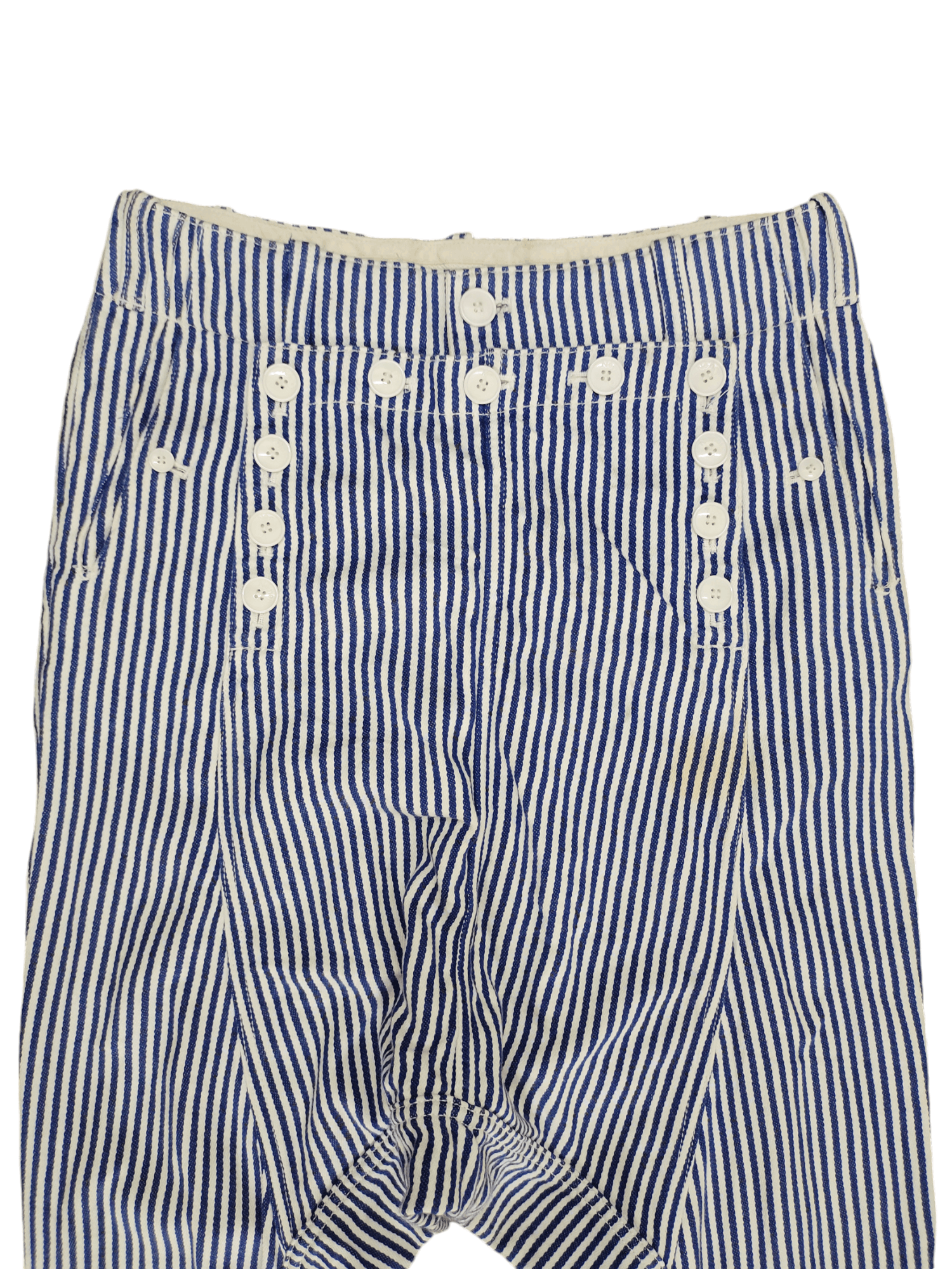 Ne-Net Ne-Net Issey Miyake Drop Crotch Hickory 3Q Denim Pants Size US 30 / EU 46 - 2 Thumbnail