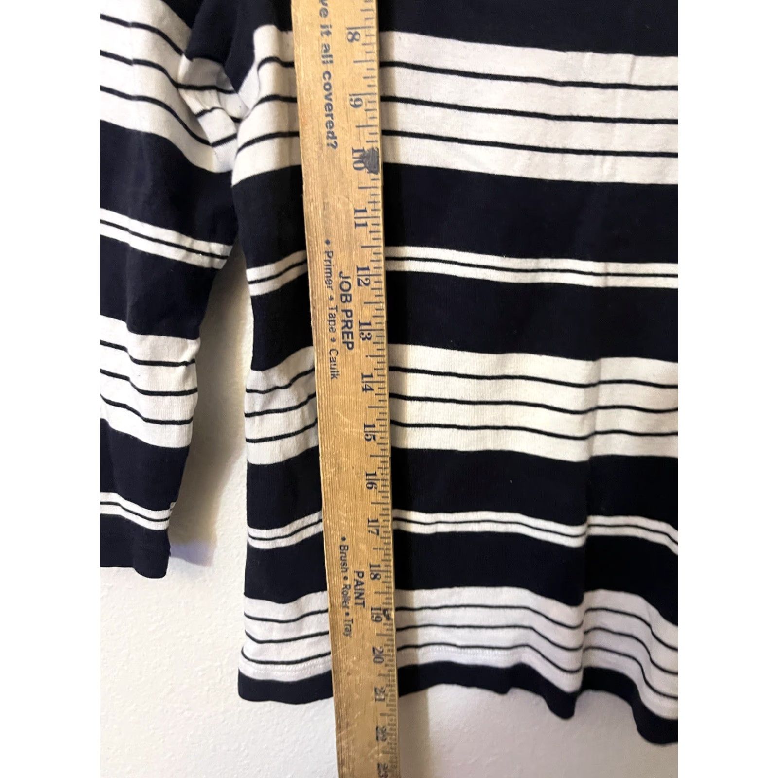 Talbots VINTAGE Talbots Sweater Womens S Black White Stripe Crew Neck 3/4 Sleeve Lightweight Knit Pullover Fall Winter Women's Size S / US 4 / IT 40 - 4 Thumbnail