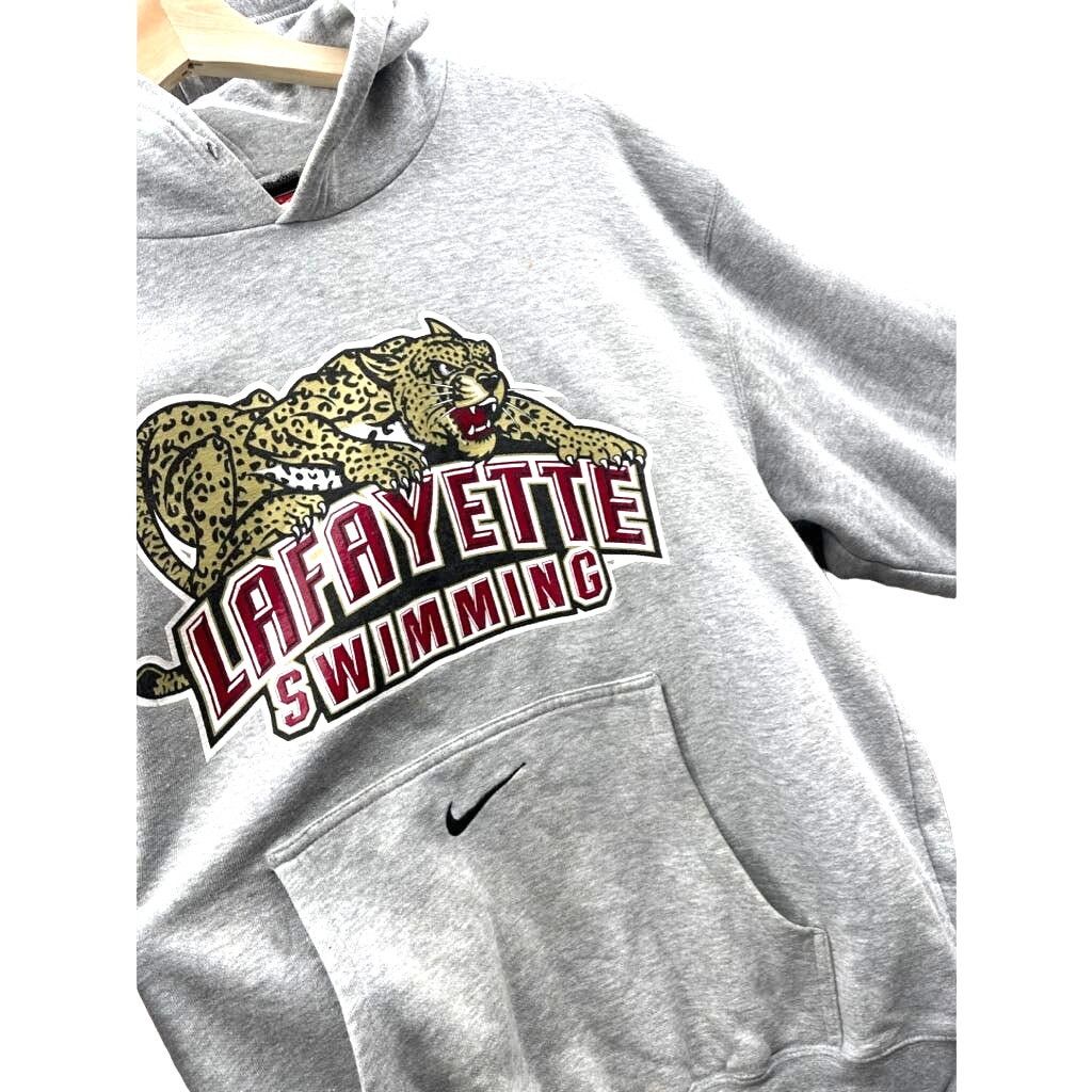 Nike × Vintage Vintage 2000's Nike Lafayette Swimming Center Swoosh Hoodie Size US M / EU 48-50 / 2 - 4 Thumbnail