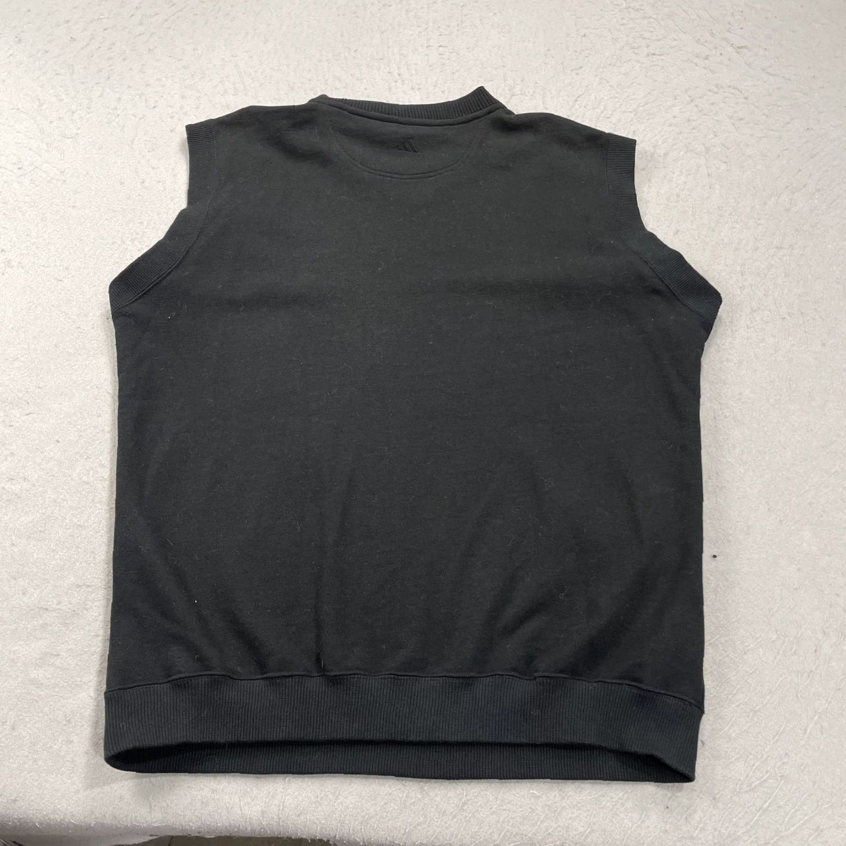Adidas VINTAGE adidas Golf Sweater Vest Mens Large Black Ribbed Cotton Knit 90s Size US L / EU 52-54 / 3 - 5 Thumbnail