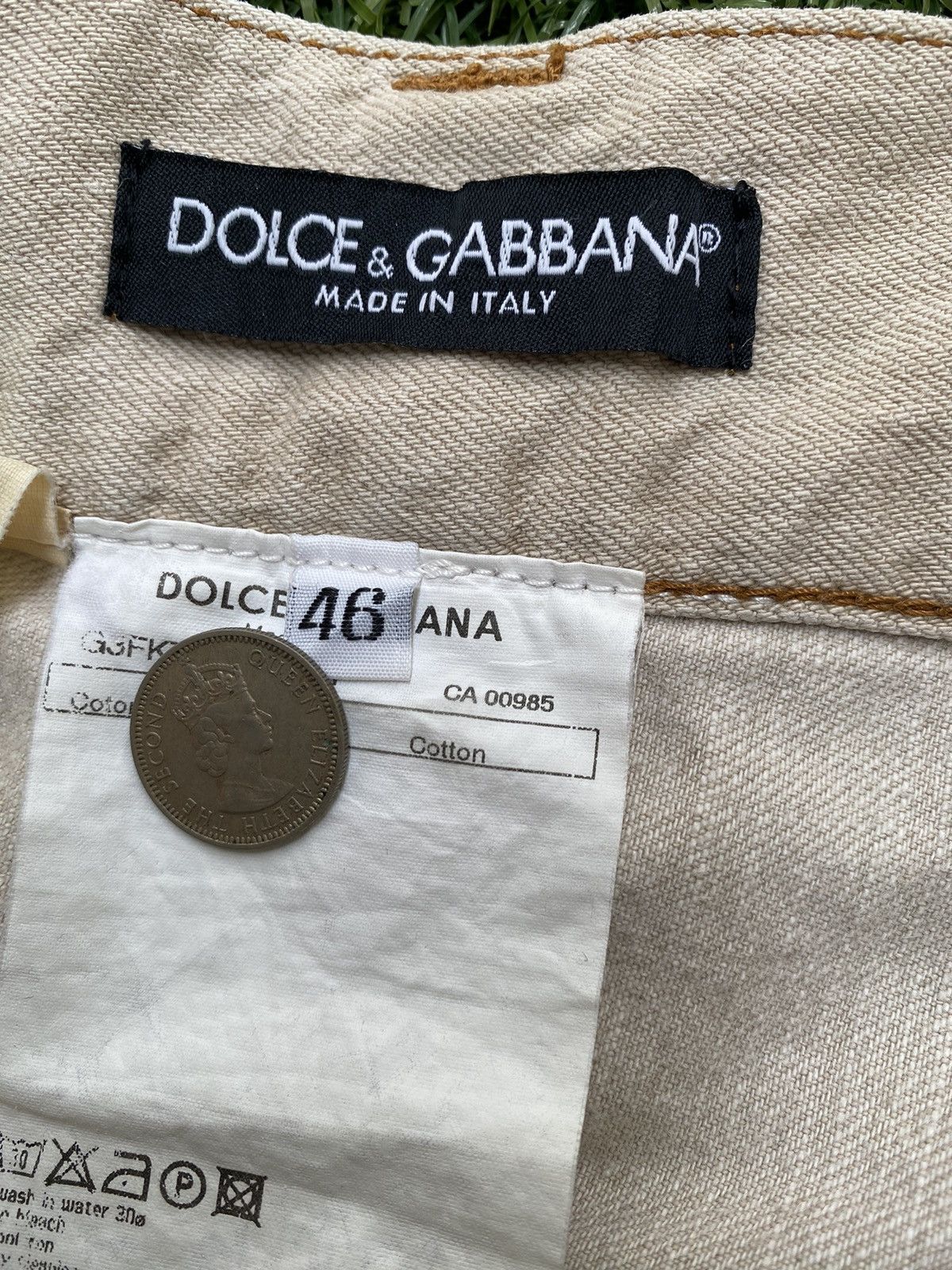 Dolce & Gabbana Vintage Dolce&Gabbana Cream Jeans Size US 36 / EU 52 - 8 Thumbnail