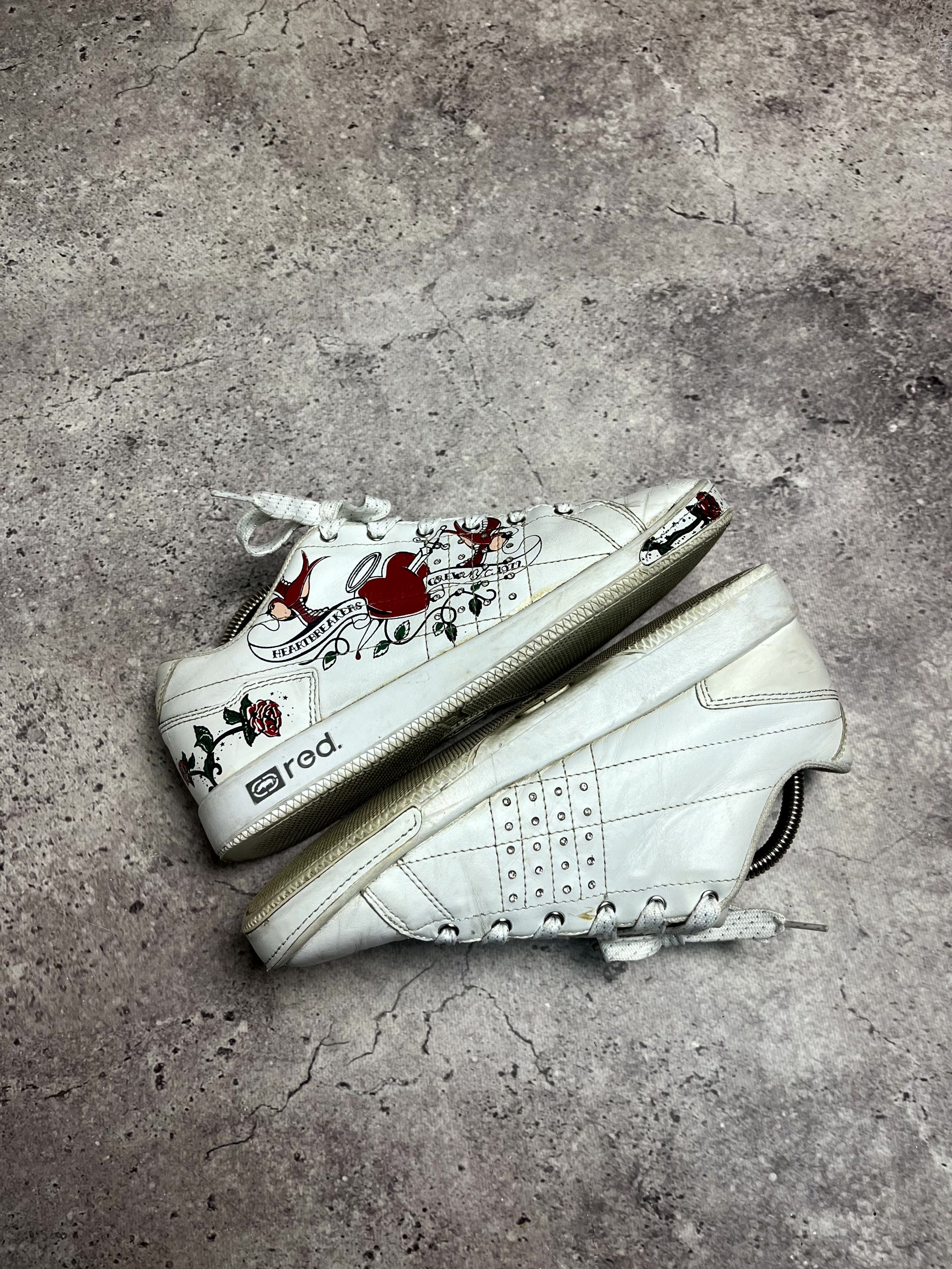 Ecko Unltd. Y2K Ecko Ecko Red White Sneakers Size US 7 EU 38 Size US 8 / IT 38 - 9 Thumbnail