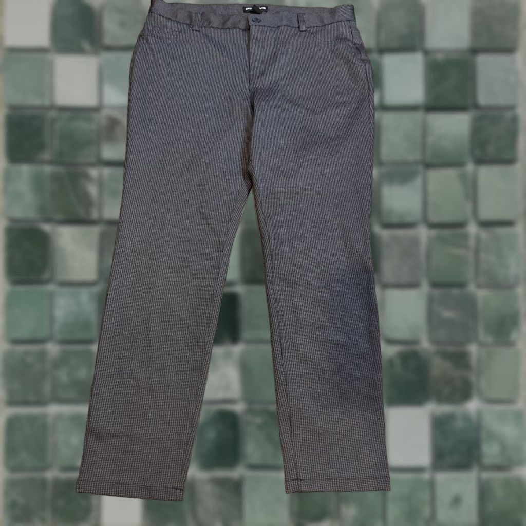 DKNY DKNY Pants Womens XL Black & Gray Slacks Back Pockets Jeans Straight Leg Ankle Collection Women’s Size 40" / US 18 - 1 Thumbnail