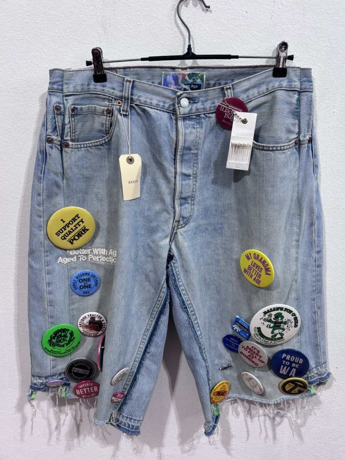 Better With Age Better With Age Denim Pin Shorts Size US 36 / EU 52 - 1 Thumbnail