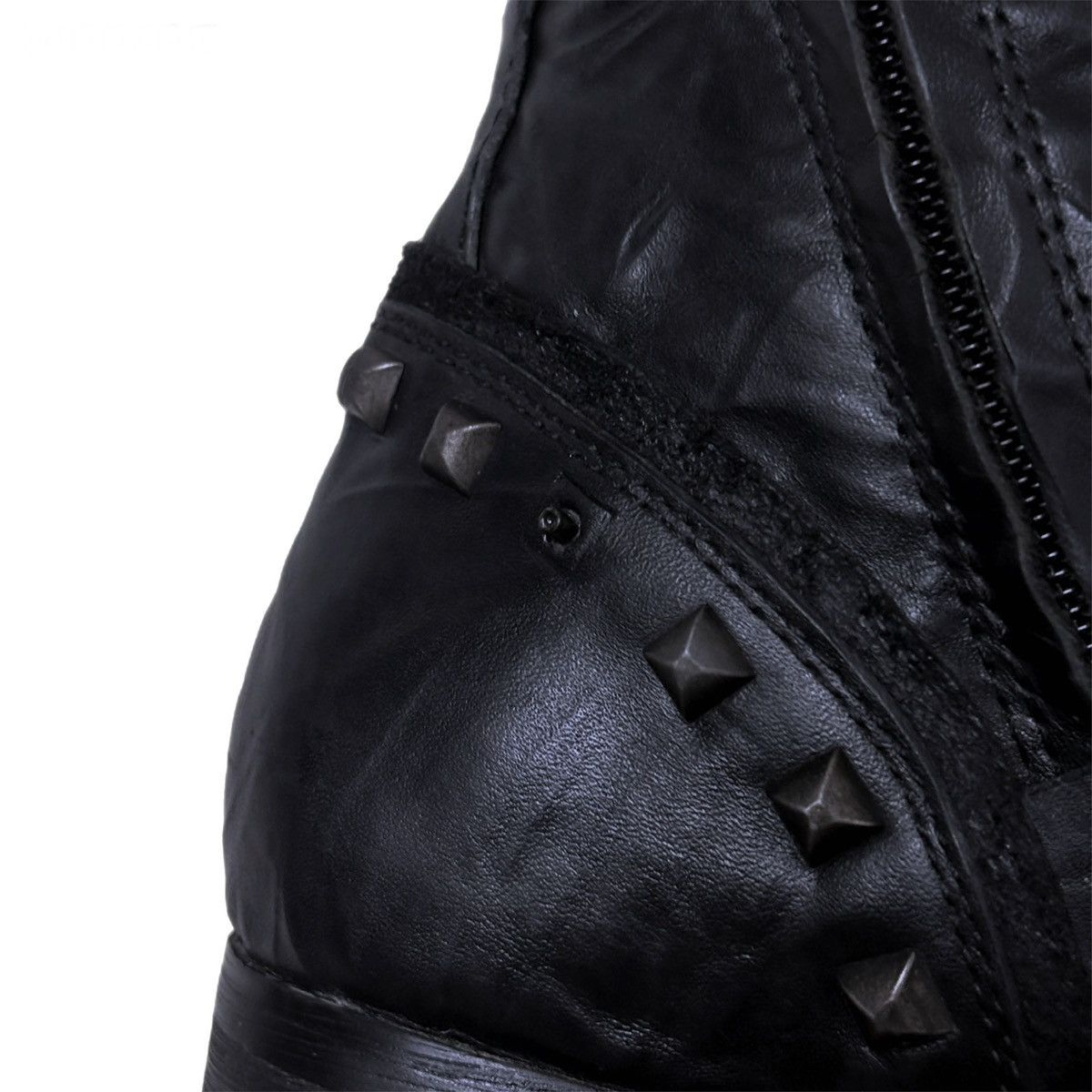 Roberto Cavalli 00s Just Cavalli Studded Buckle Wrinkled Boots Size US 10.5 / EU 43-44 - 11 Thumbnail
