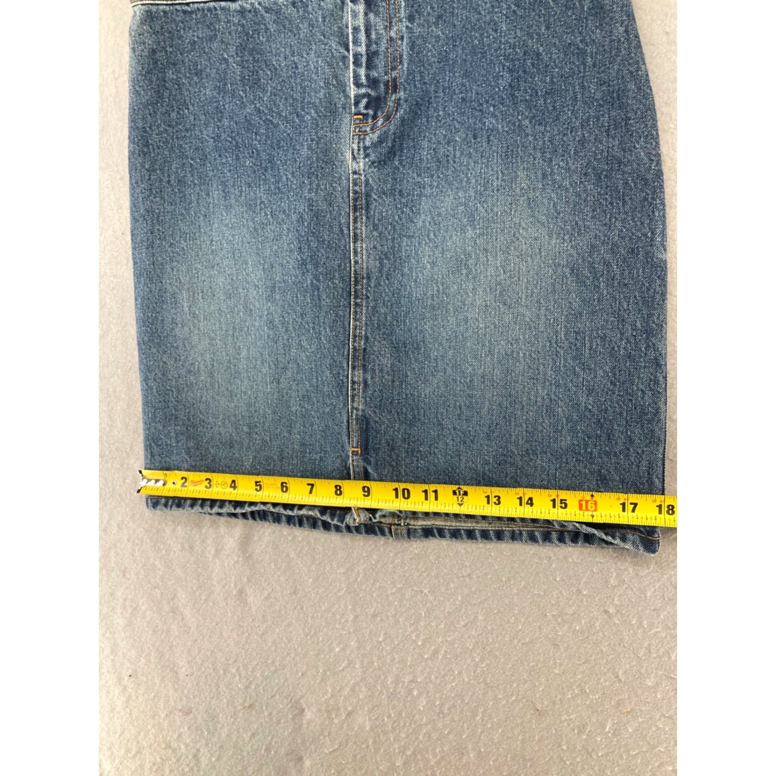 Gap Gap Women's Blue Denim Pencil Skirt Size 4 Medium Wash Casual 90s Style Size 27" / US 4 / IT 40 - 3 Thumbnail