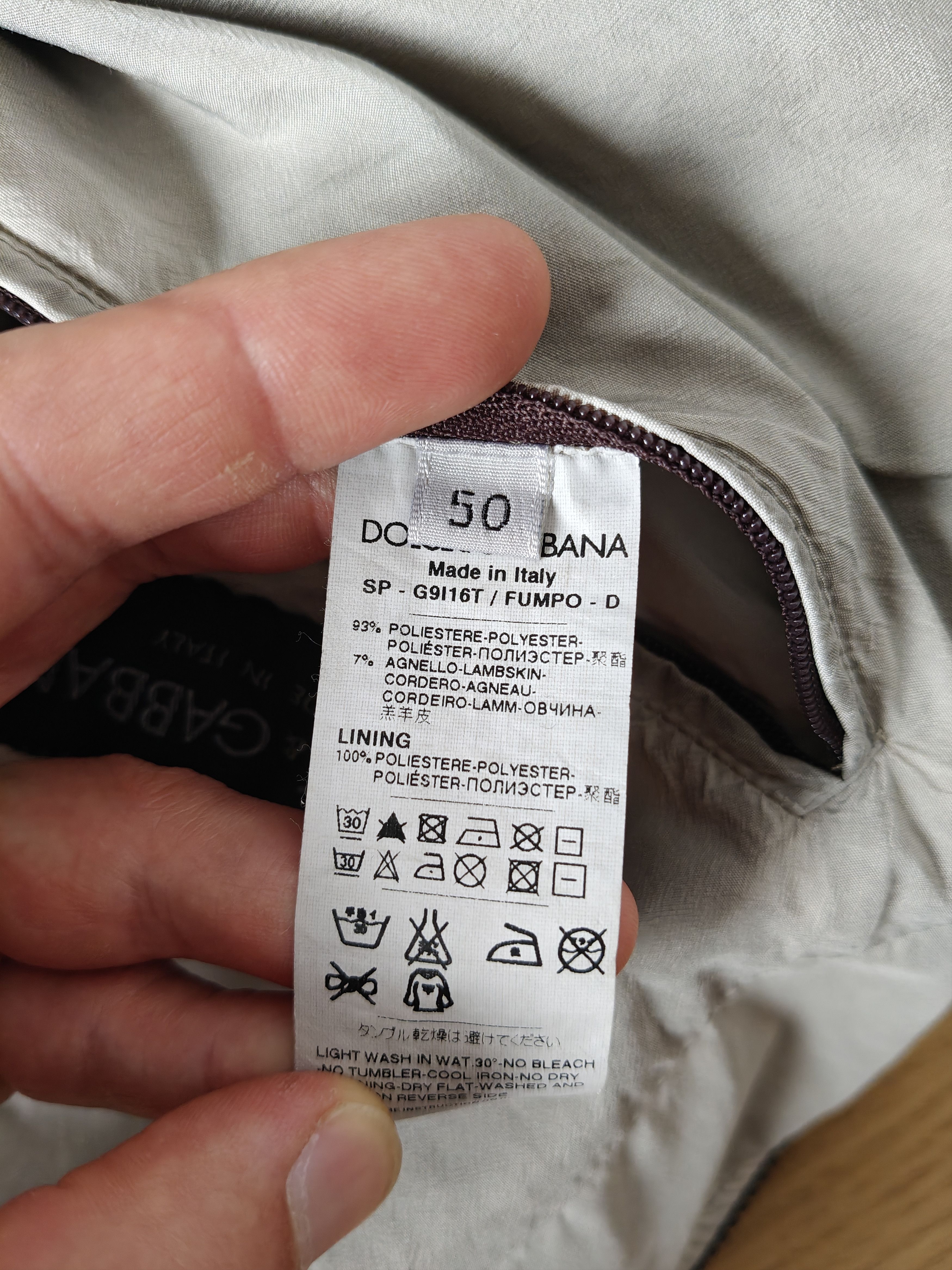 Dolce & Gabbana 2000s Dolce & Gabbana object aged dyed bomber jacket Size US M / EU 48-50 / 2 - 16 Thumbnail