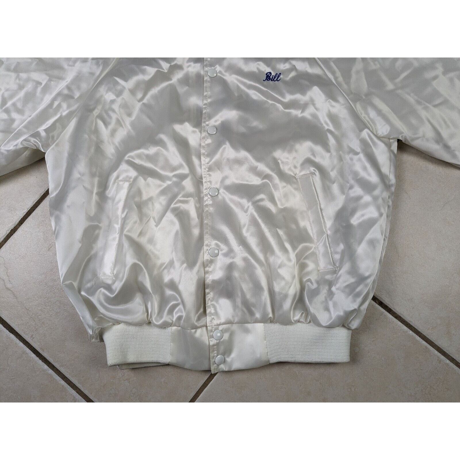 Other Vtg USA Racing Team Satin Bomber Snap Button Jacket Size US L / EU 52-54 / 3 - 7 Thumbnail
