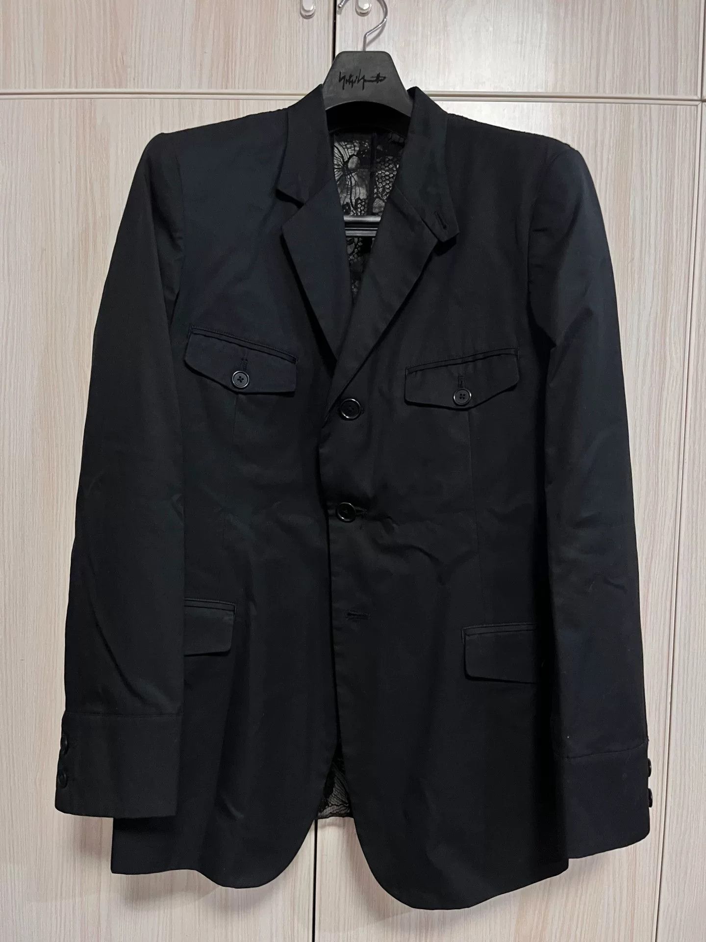 Yohji Yamamoto Yohji Yamamoto Lace Back Blazer Size US M / EU 48-50 / 2 - 1 Thumbnail