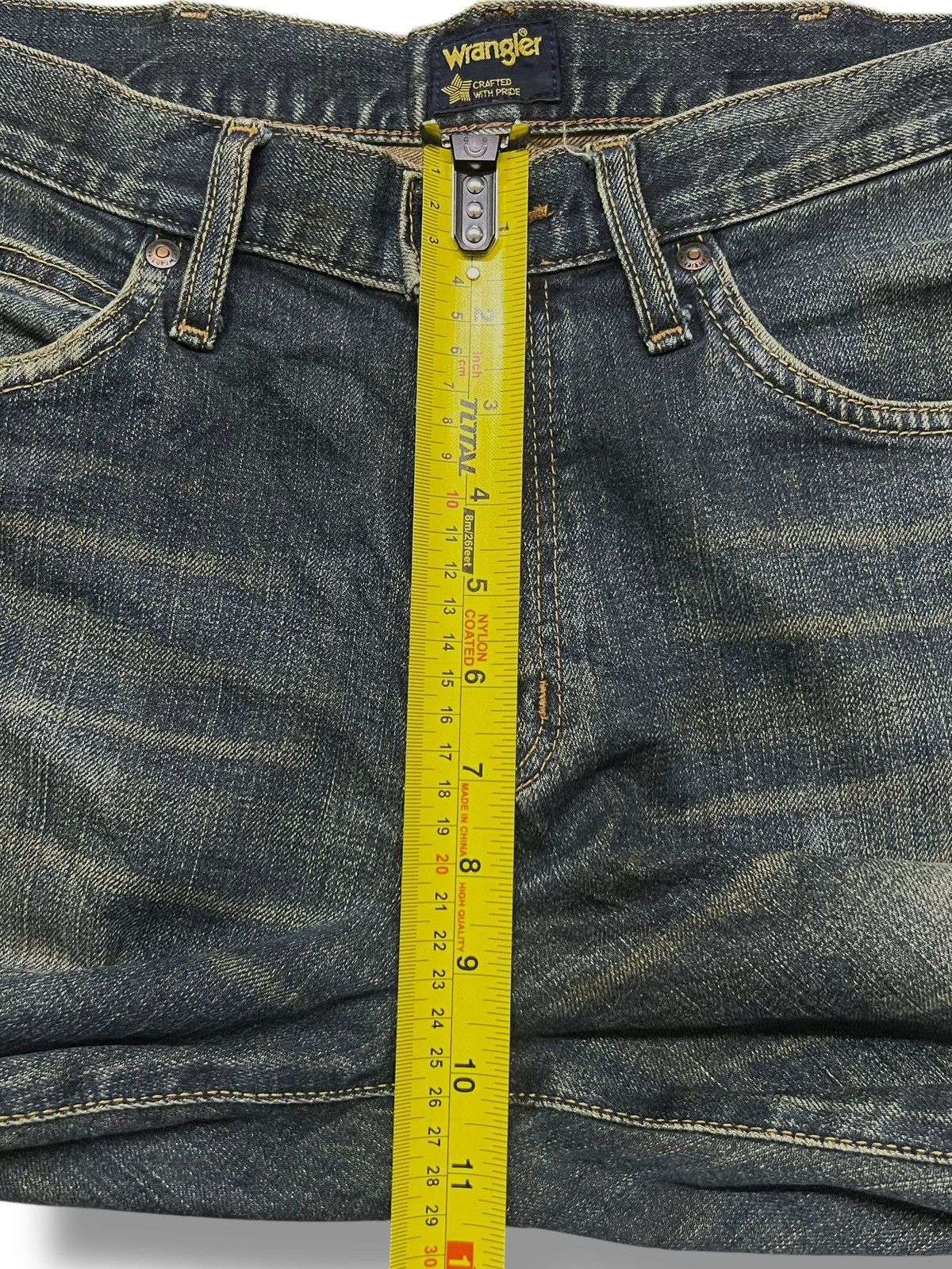 Wrangler Vintage Y2K Wrangler - Faded Mud Wash, Distressed Jeans Size US 31 - 15 Thumbnail