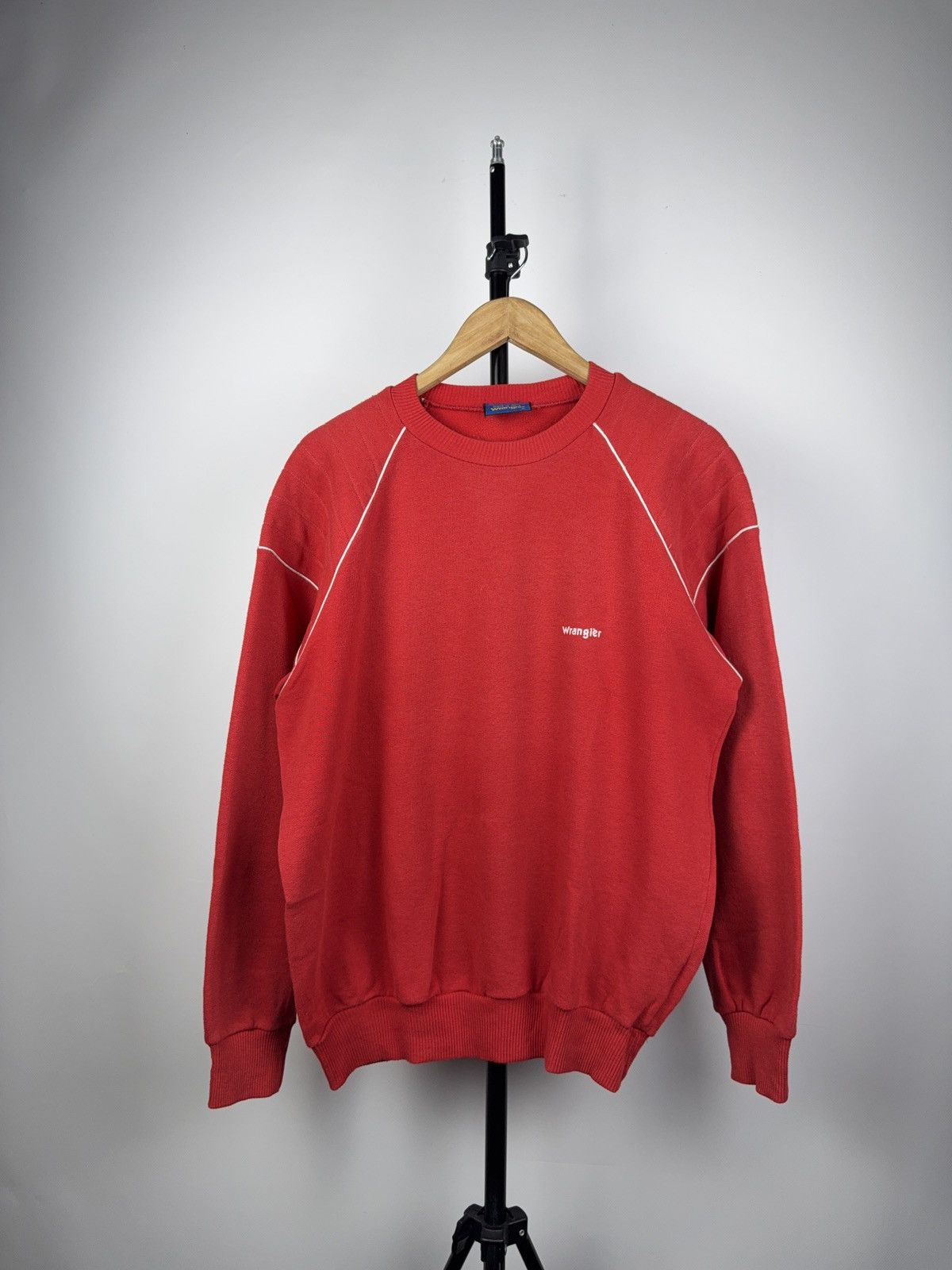 Vintage × Wrangler Vintage 80s Wrangler Made in Italy Sweatshirt Crewneck Size US XL / EU 56 / 4 - 1 Thumbnail