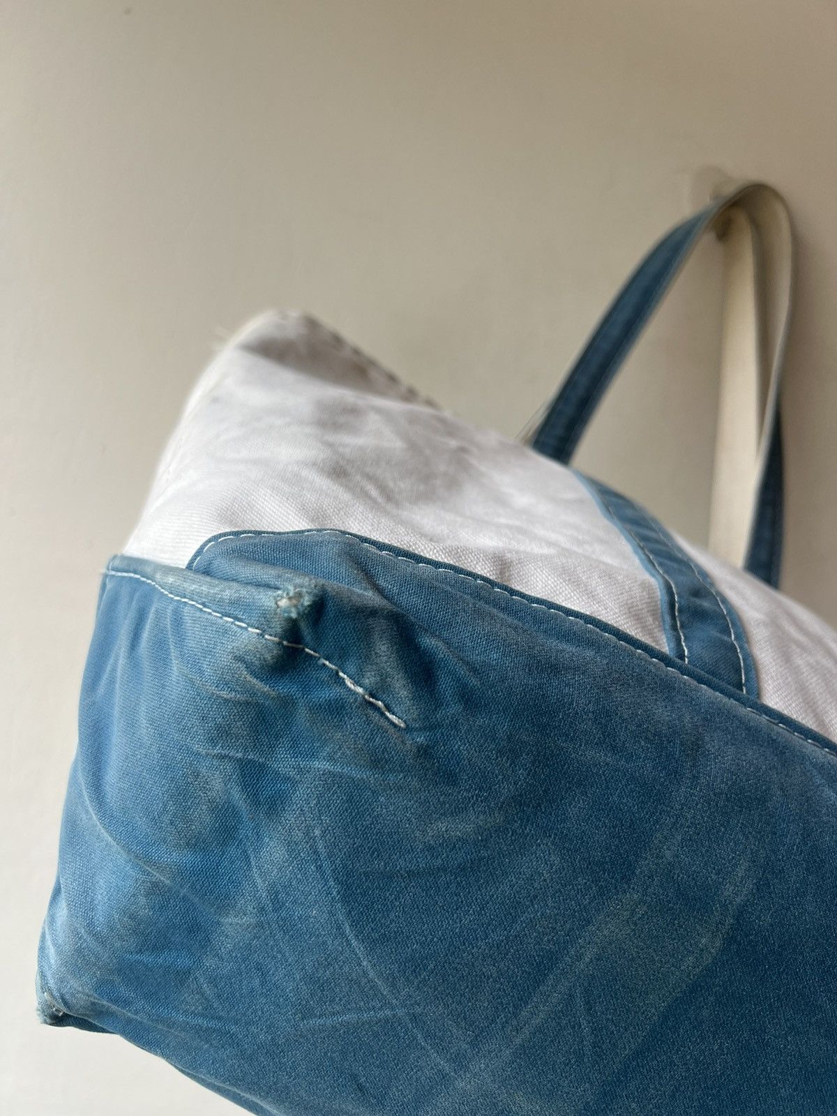 L.L. Bean RARE! 80s L.L. Fade Patina Long Handle Huge Tote Bag Size ONE SIZE - 22 Thumbnail