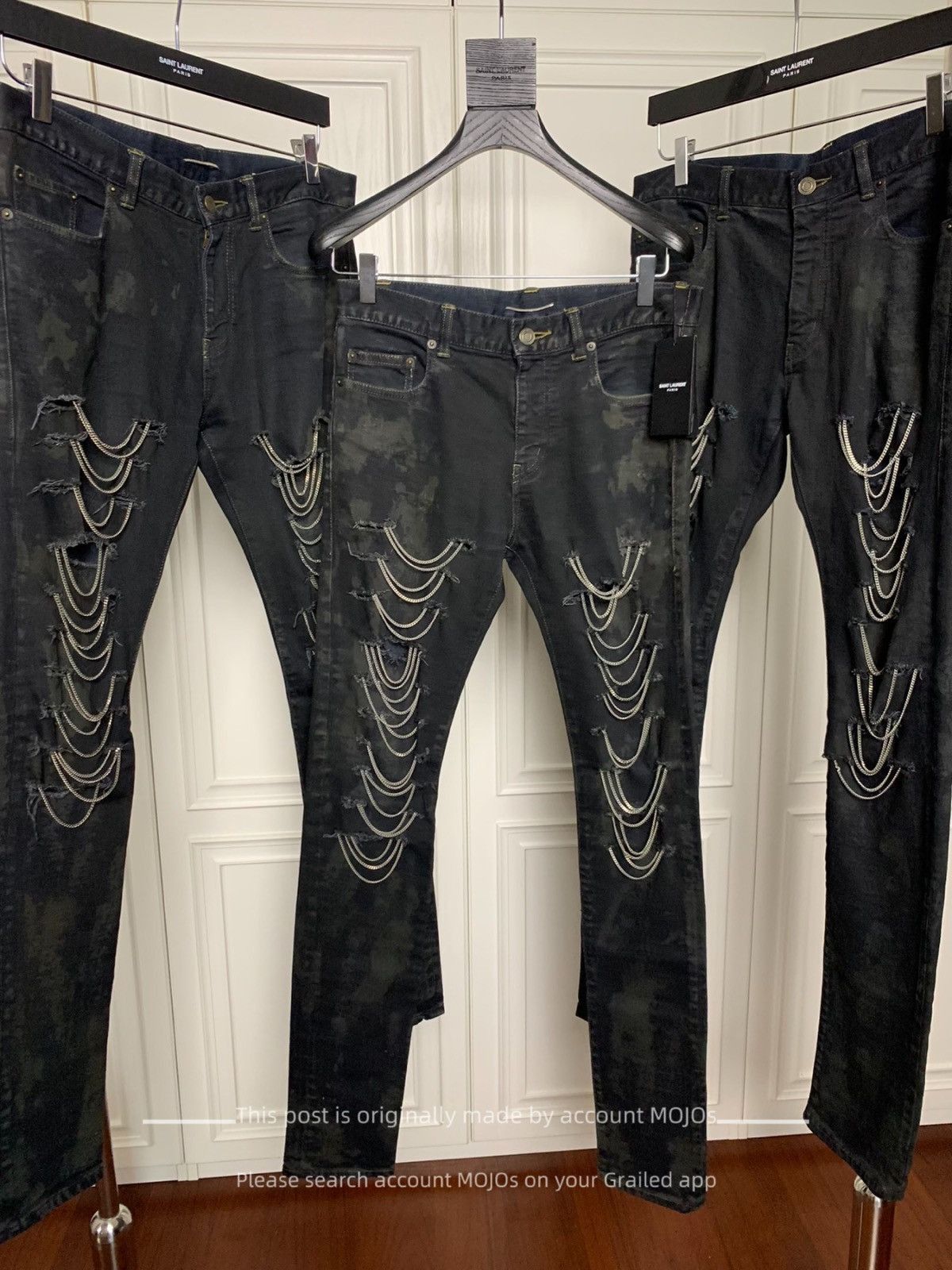 Saint Laurent Chain Denim | Grailed