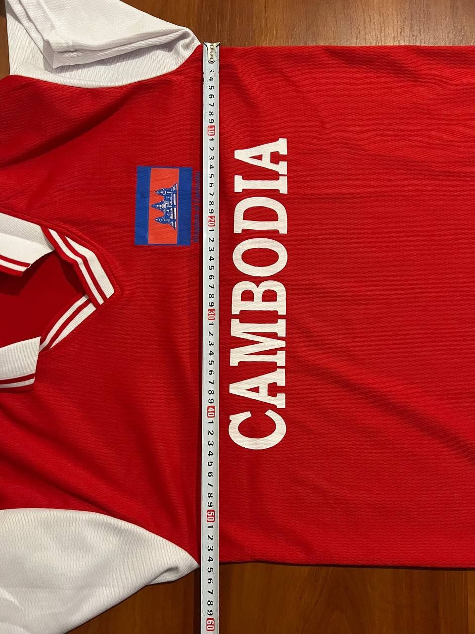 Vintage 1990 RARE CAMBODIA NATIONAL TEAM SOCCER JERSEY SHIRT sz 44 Size US M / EU 48-50 / 2 - 14 Thumbnail