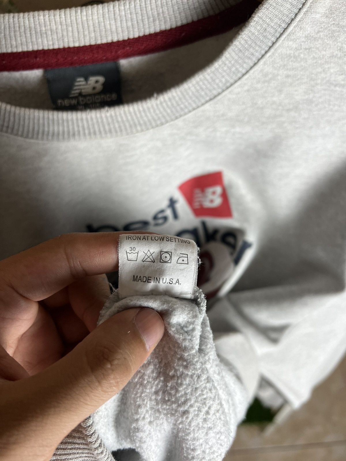 New Balance × Vintage Distress New Balance The Best Beat Maker Sweatshirt Size US L / EU 52-54 / 3 - 9 Thumbnail
