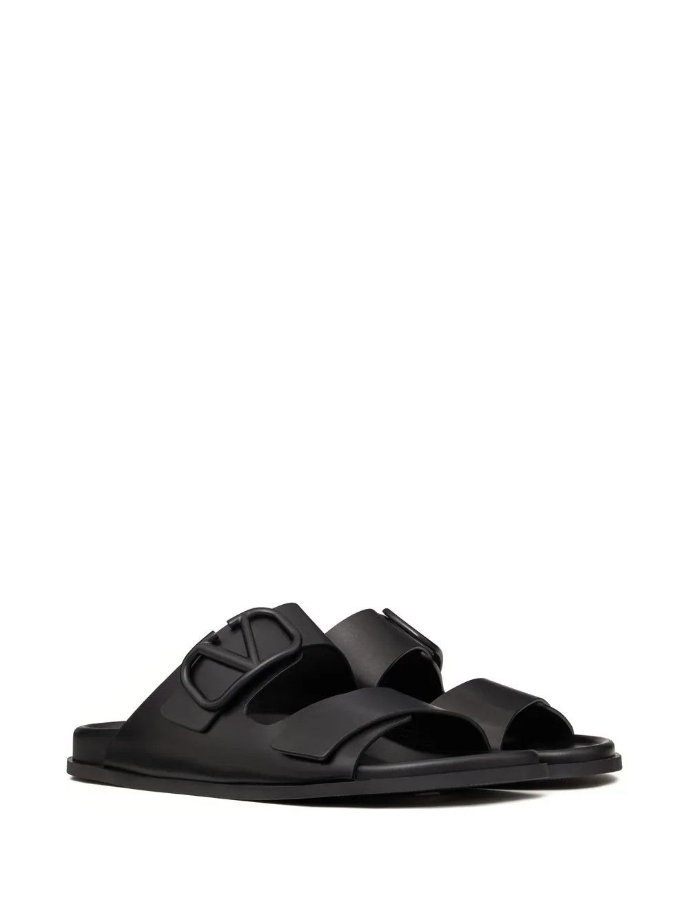 Valentino o1y0525 Logo Slippers in Black Size US 6 / EU 39 - 3 Thumbnail