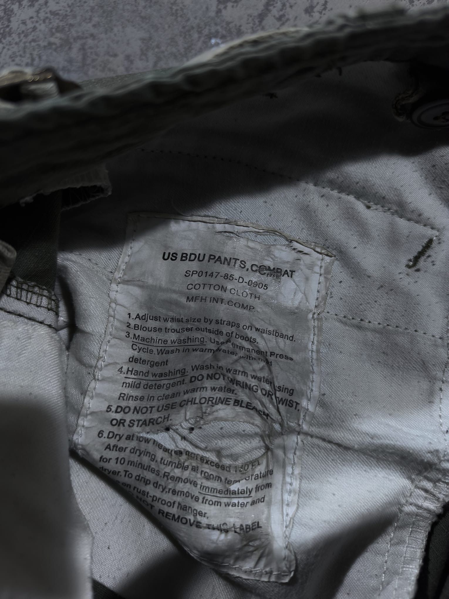 Other US BDU COMBAT PANTS BAGGY OPIUM REAL MILITARY Size US 35 - 8 Thumbnail