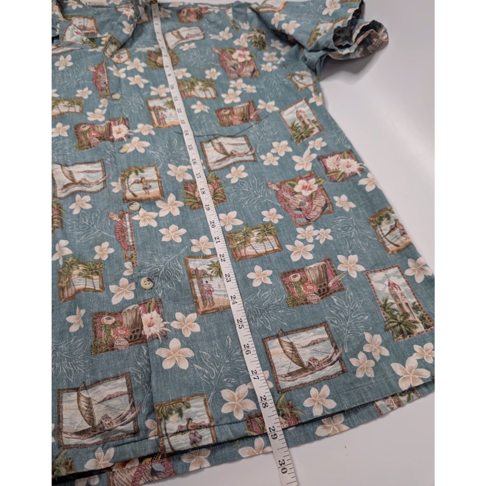 Vivobarefoot VTG Go Barefoot Shirt Men's L Collared Floral Hawaiian Reverse Loop Collar Surf Blue Vintage Hawaii Beachwear Size US L / EU 52-54 / 3 - 4 Thumbnail