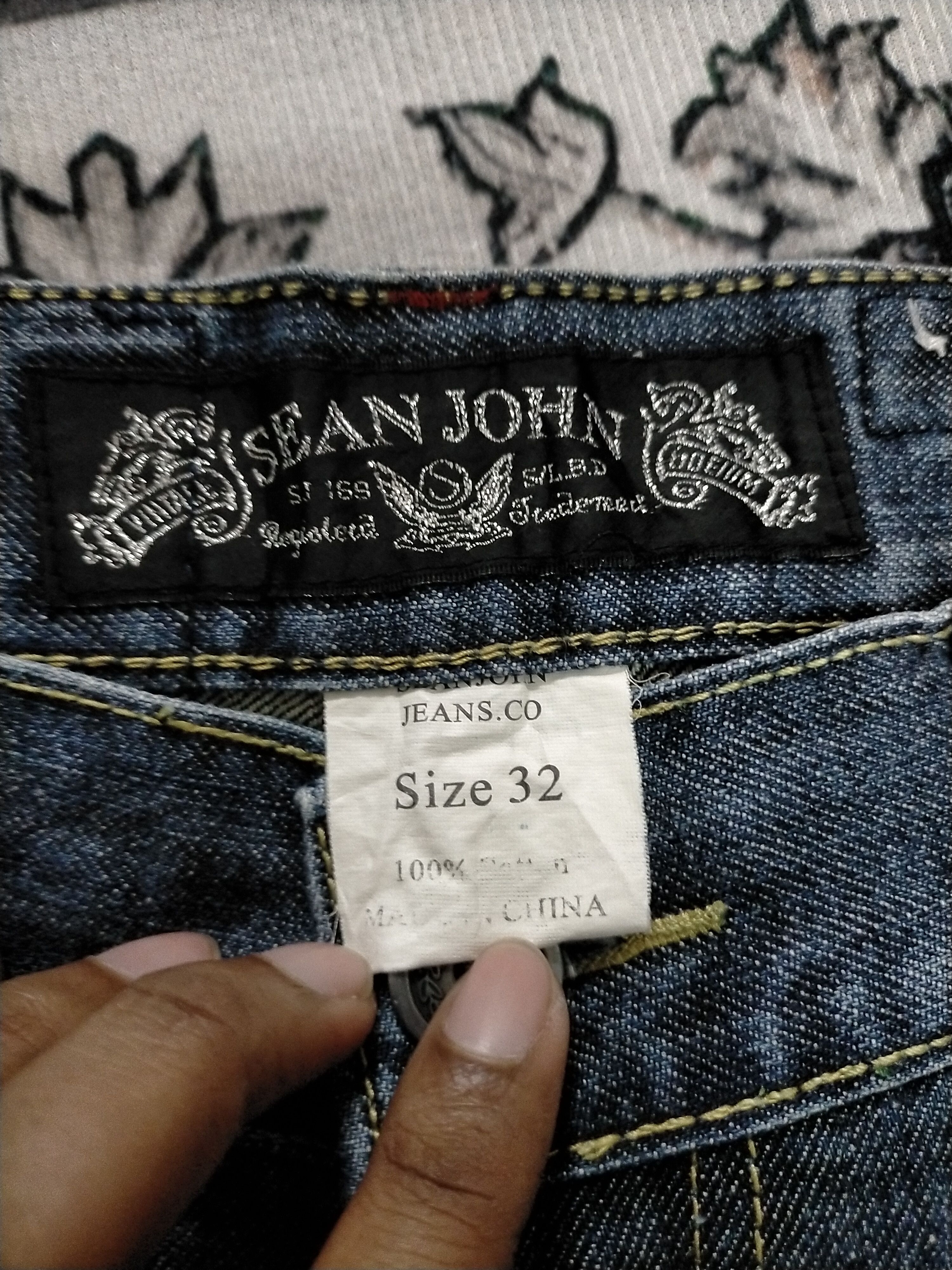 If Six Was Nine × Japanese Brand × Sean John Rare Sean John Distressed Washed Flare Jeans Size US 33 - 7 Thumbnail