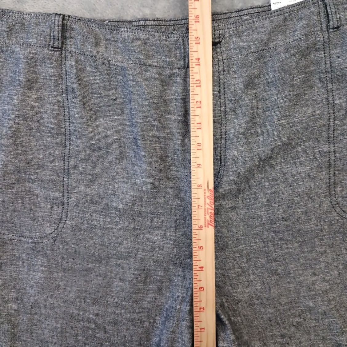 Vintage Sonoma Pants Womens Plus 30W Black Linen Blend Cargo Pockets New Jogger Tapered Inseam 28in High Rise Elastic Waist Pockets Womens Size 30" / US 8 / IT 44 - 4 Thumbnail