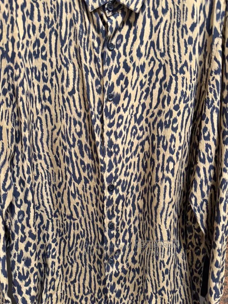Saint Laurent Paris Saint Laurent Paris Leopard Print Shirt i Size US XXS / EU 40 - 2 Thumbnail