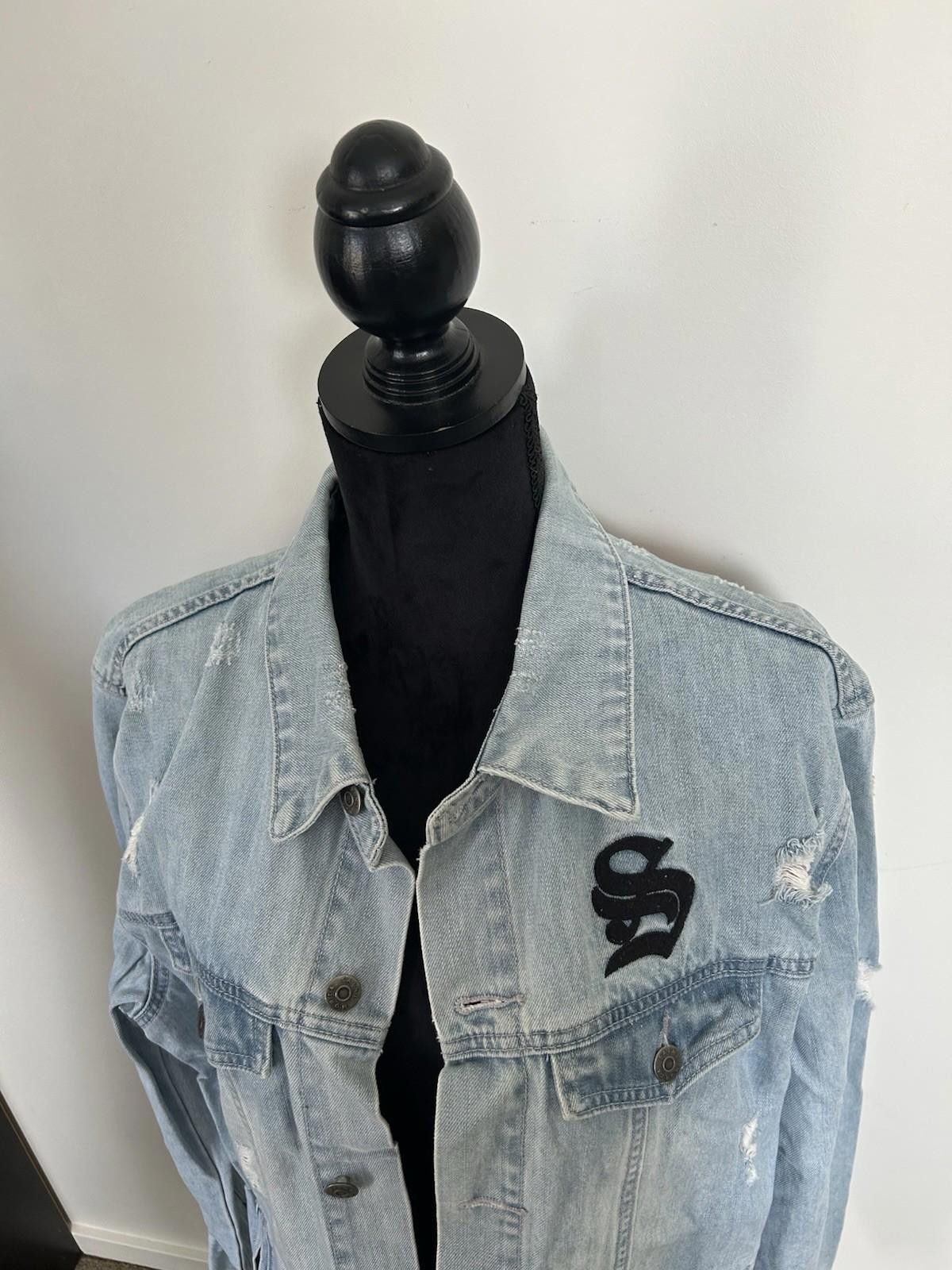 Other Saint Morta Culture Kings Distressed Denim Jacket - Sz XXL Size US XXL / EU 58 / 5 - 8 Thumbnail