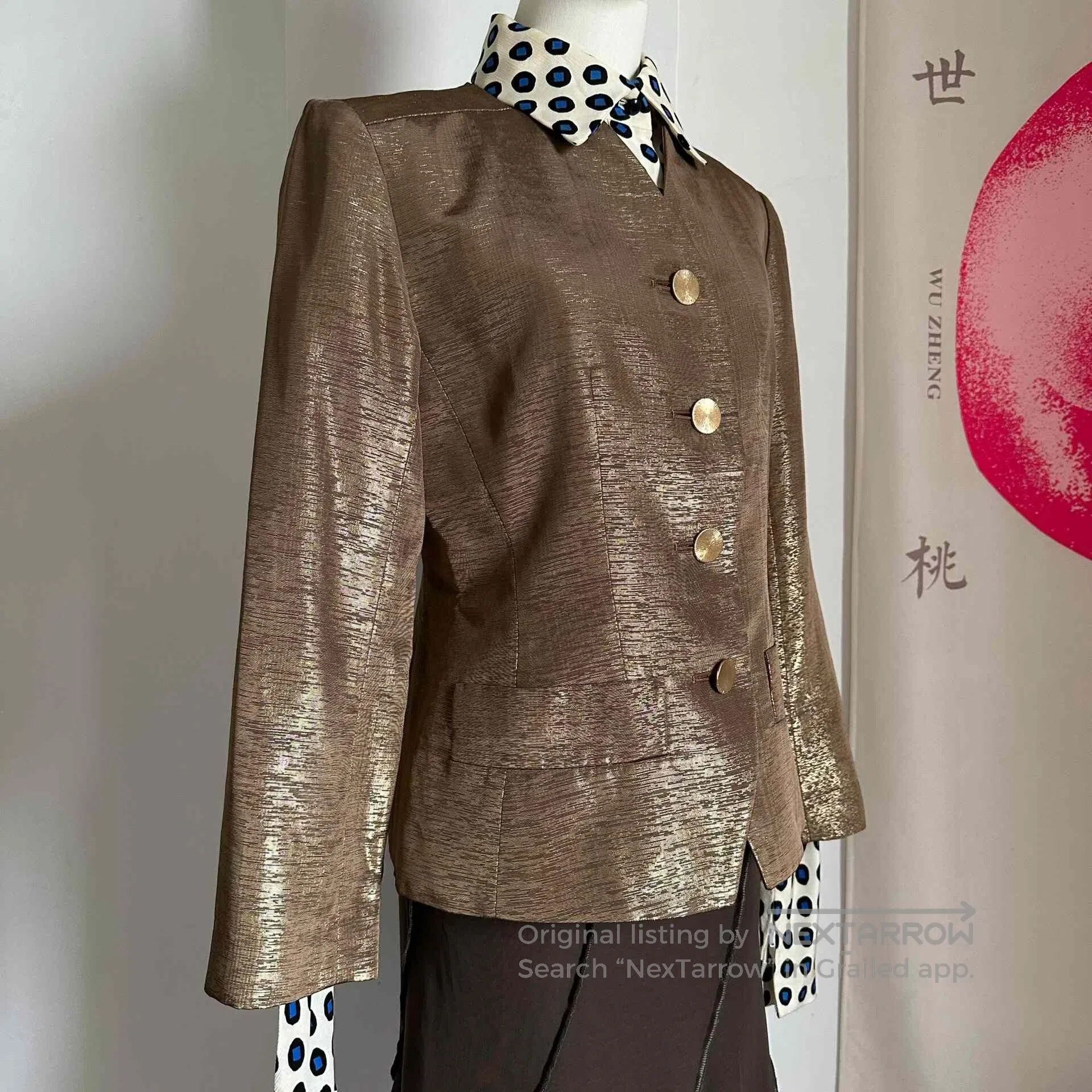 Saint Laurent Paris Yves Saint Laurent Vintage Brown Blazer. Size S / US 4 / IT 40 - 2 Thumbnail