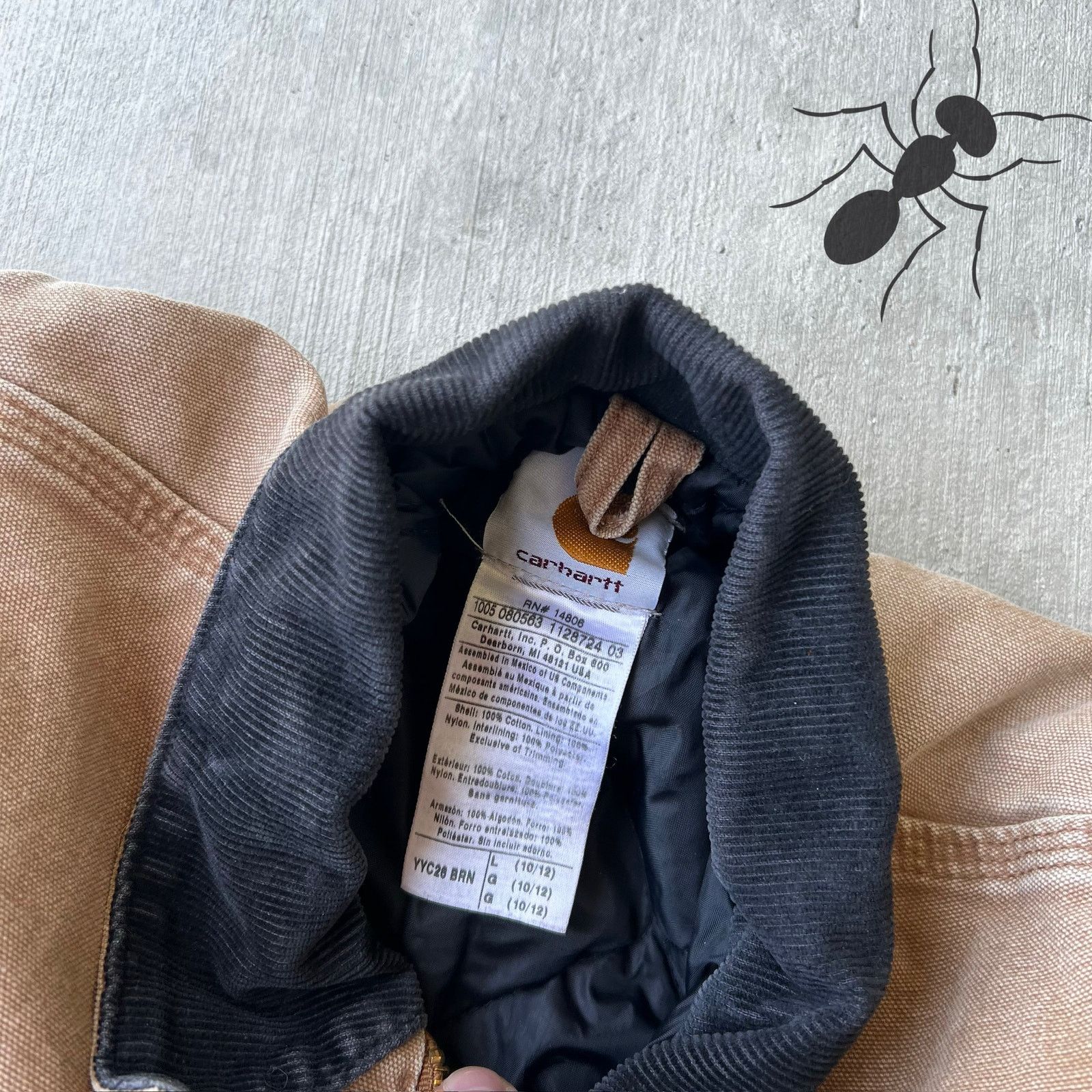 Carhartt × Vintage Carhartt YOUTH brown arctic work wear jacket Size US XS / EU 42 / 0 - 7 Thumbnail