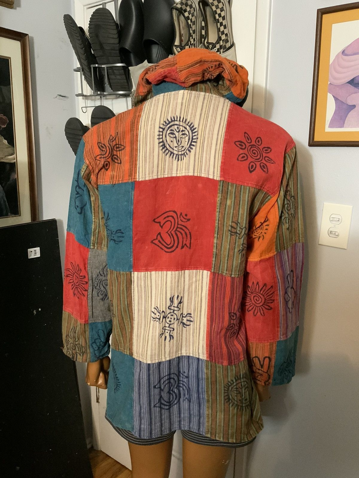 Vintage Siddhartha Souvenir Nepal Boho Patchwork Peace Hoodie Size US M / EU 48-50 / 2 - 10 Thumbnail