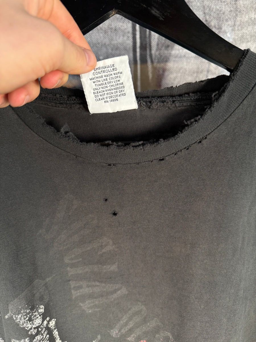 Vintage 🚭VINTAGE GRAIL🚭90s THRASHED SOCIAL DISTORTION TOUR TEE Size US XL / EU 56 / 4 - 10 Thumbnail