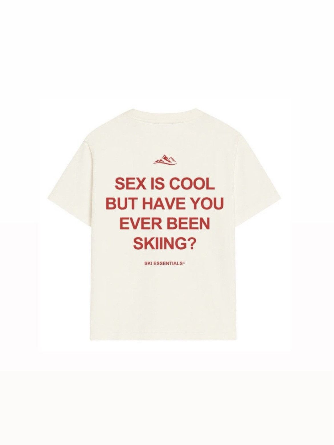 Vintage “SEX is cool but have you ever been skiing” boxy fit t-shirt Size US S / EU 44-46 / 1 - 1 Thumbnail