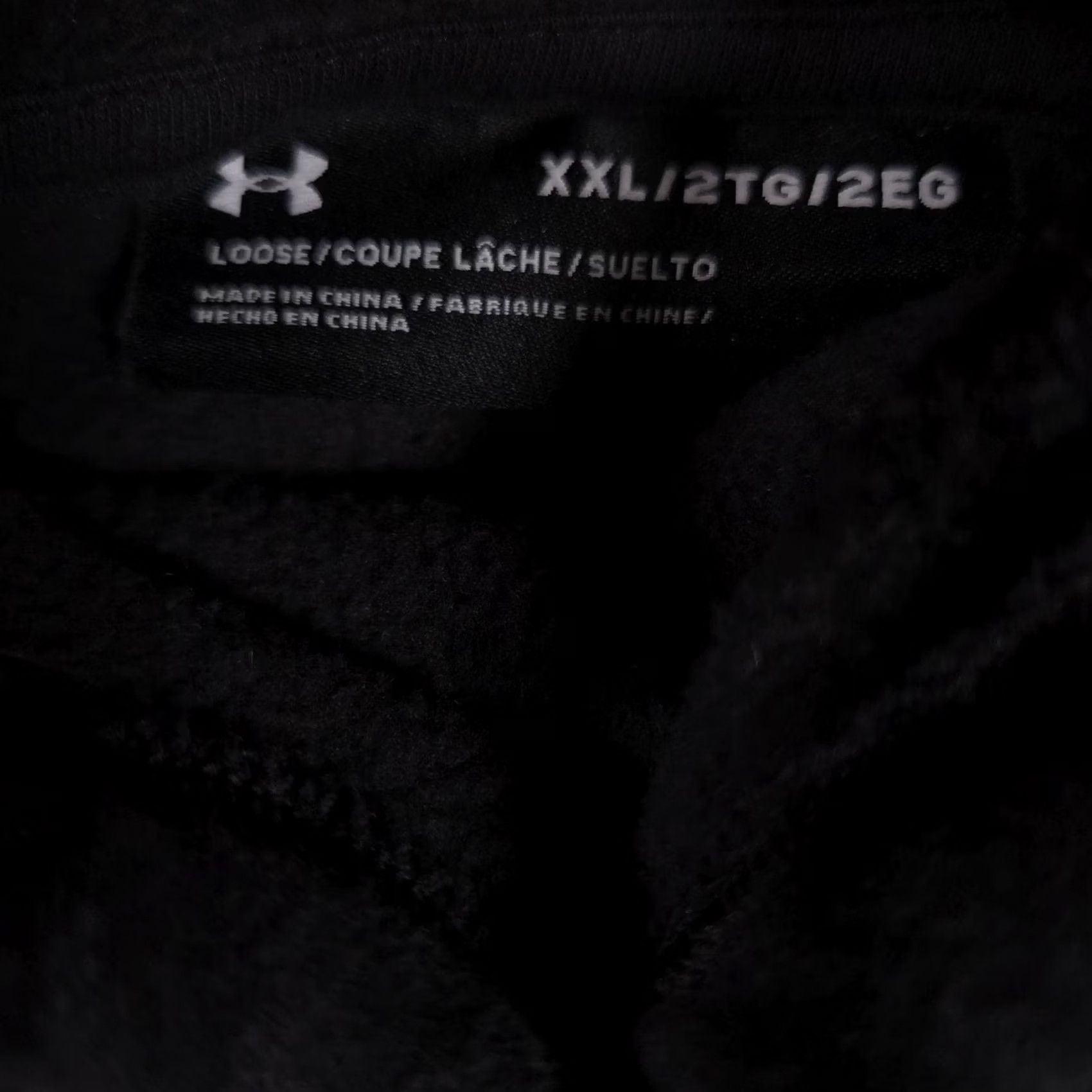 Under Armour Under Armour Hoodie Womens 2XL Black Pullover Sweatshirt Fleece Logo Athletic Hoodie Sweatshirt Size XXL / US 16-18 / IT 52-54 - 5 Thumbnail