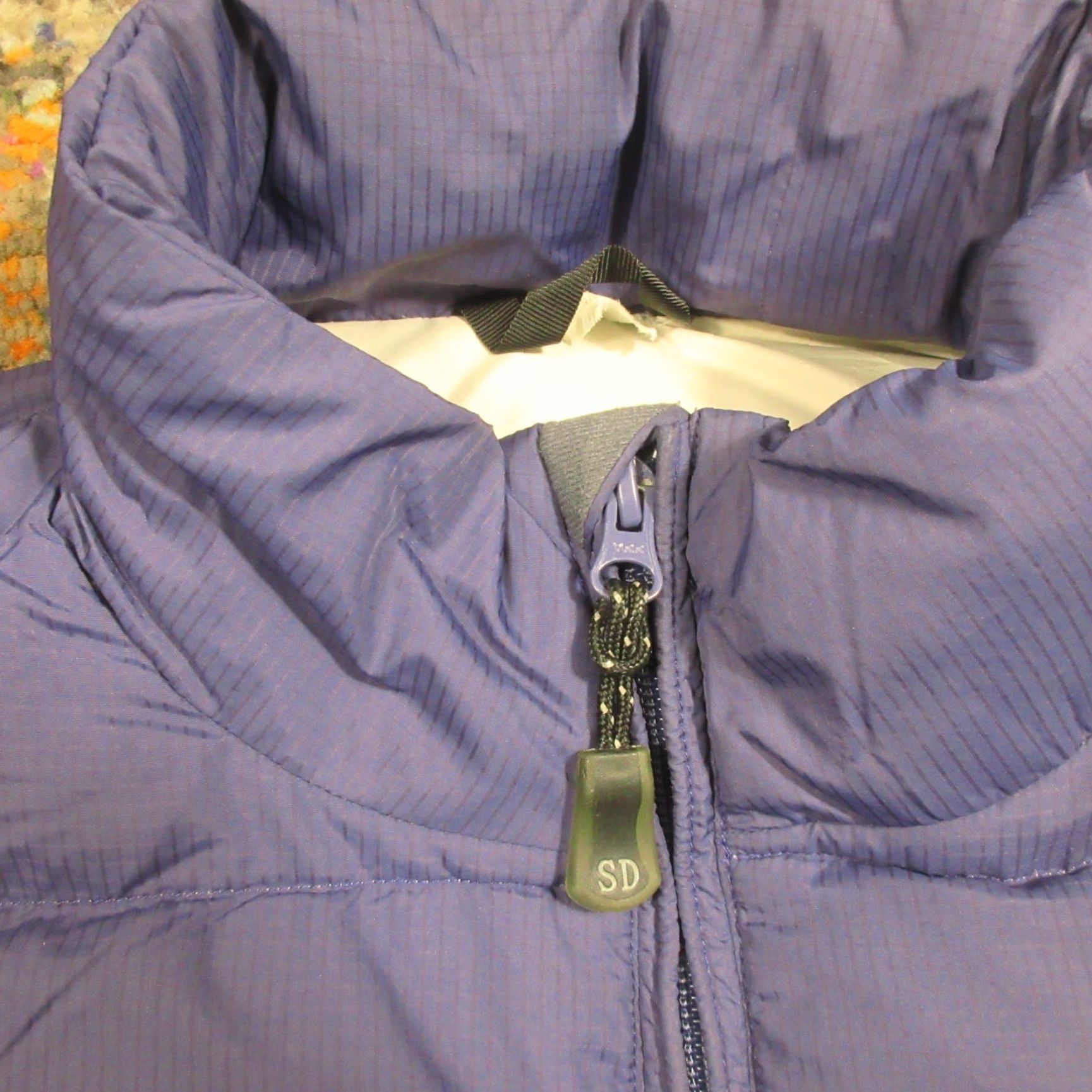 Sierra Designs VINTAGE Sierra Designs Down Puffer Jacket Women XL Navy Blue High Neck Stretch Sides Jacket Size XL / US 12-14 / IT 48-50 - 6 Thumbnail