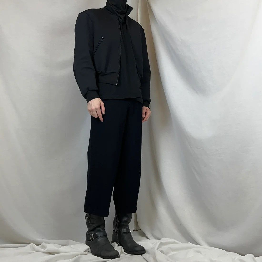 Comme des Garcons Comme des Garcons Tricot Cropped Waist Tab Wool Trousers Size US 31 - 2 Thumbnail