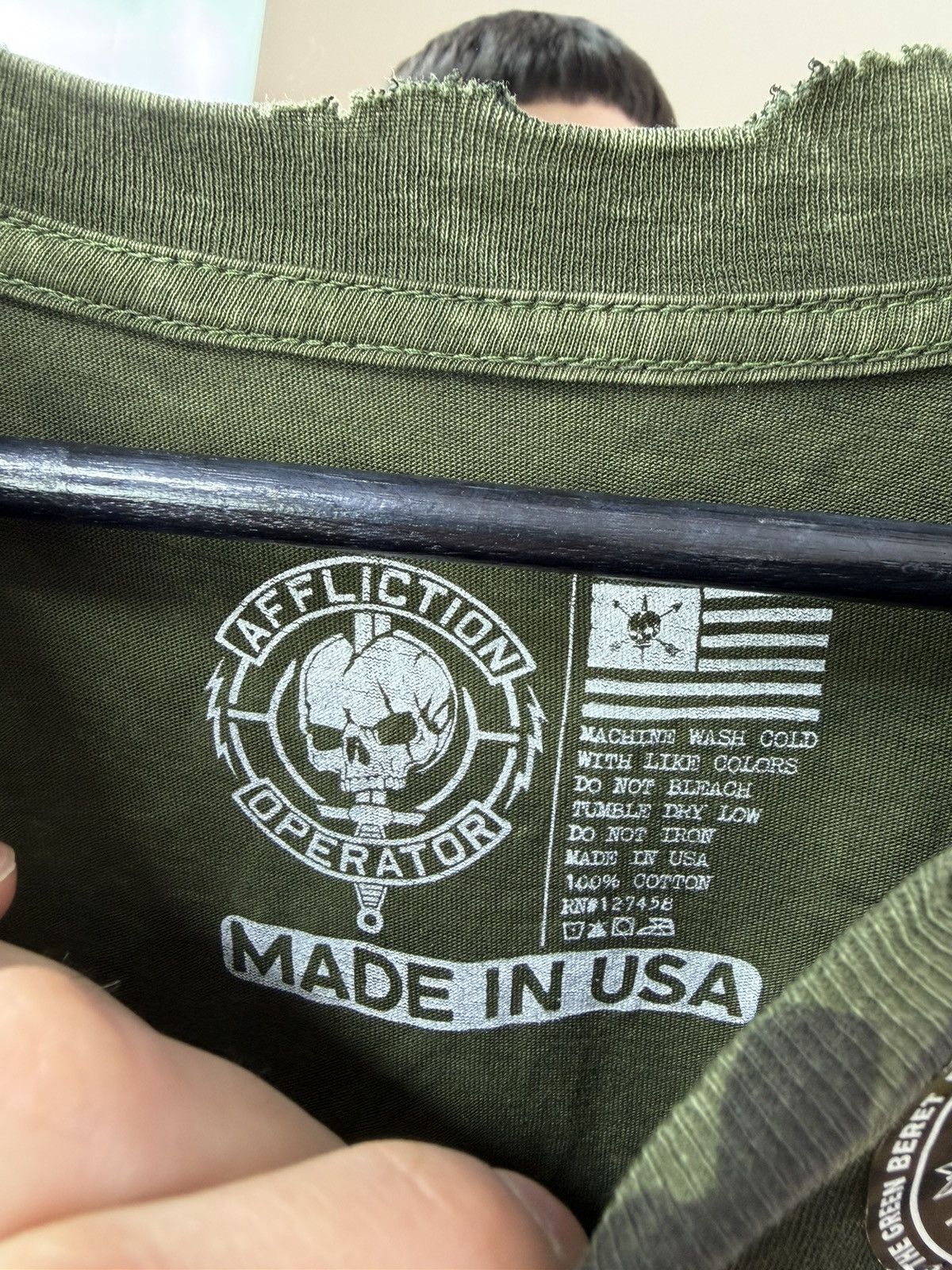 Affliction Affliction Camo Skull T-Shirt Y2K Archive MMA Graphic Tee Size US XL / EU 56 / 4 - 11 Thumbnail